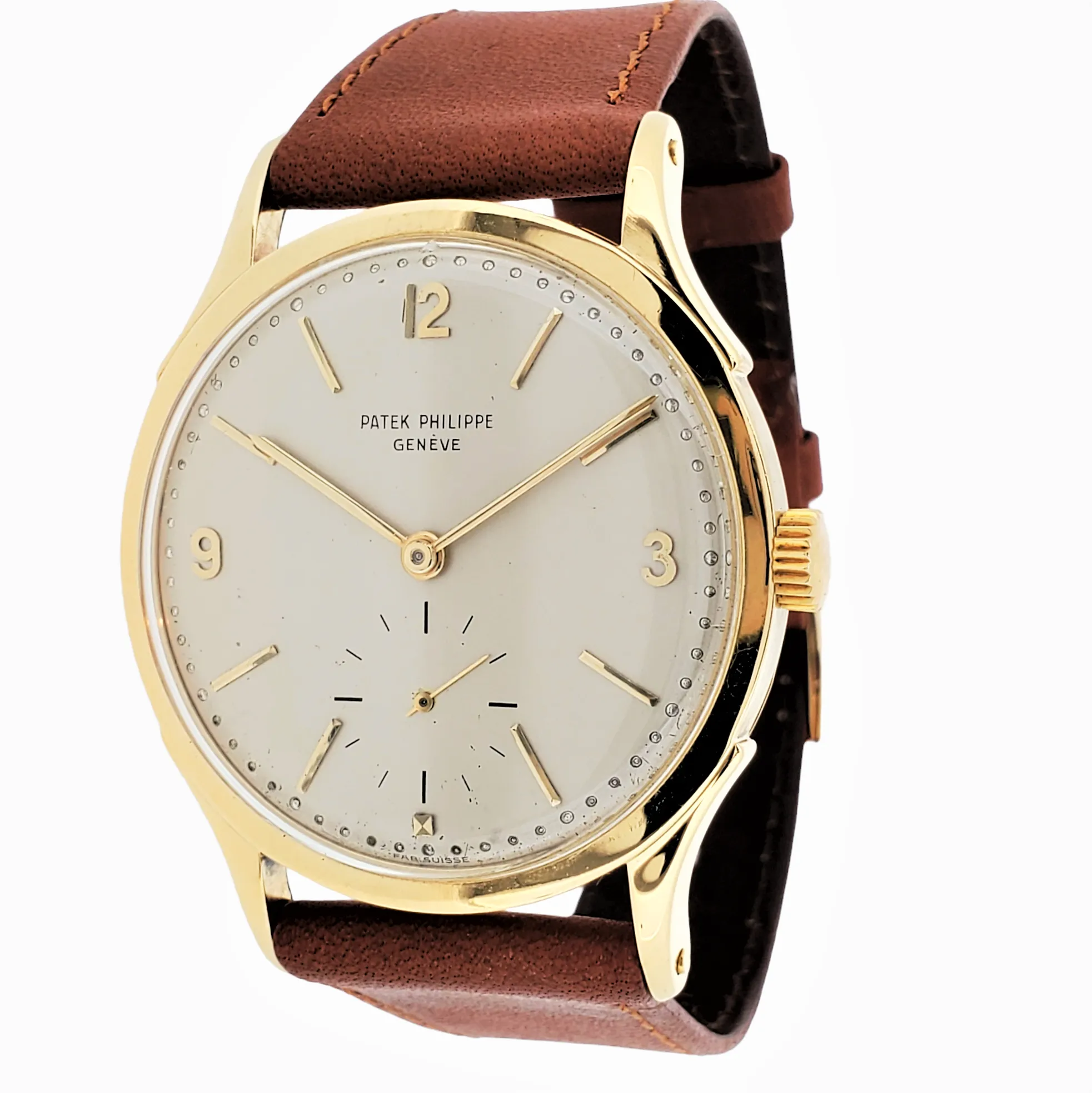 Patek Philippe 1589J Vintage 36mm Calatrava Watch Circa 1948
