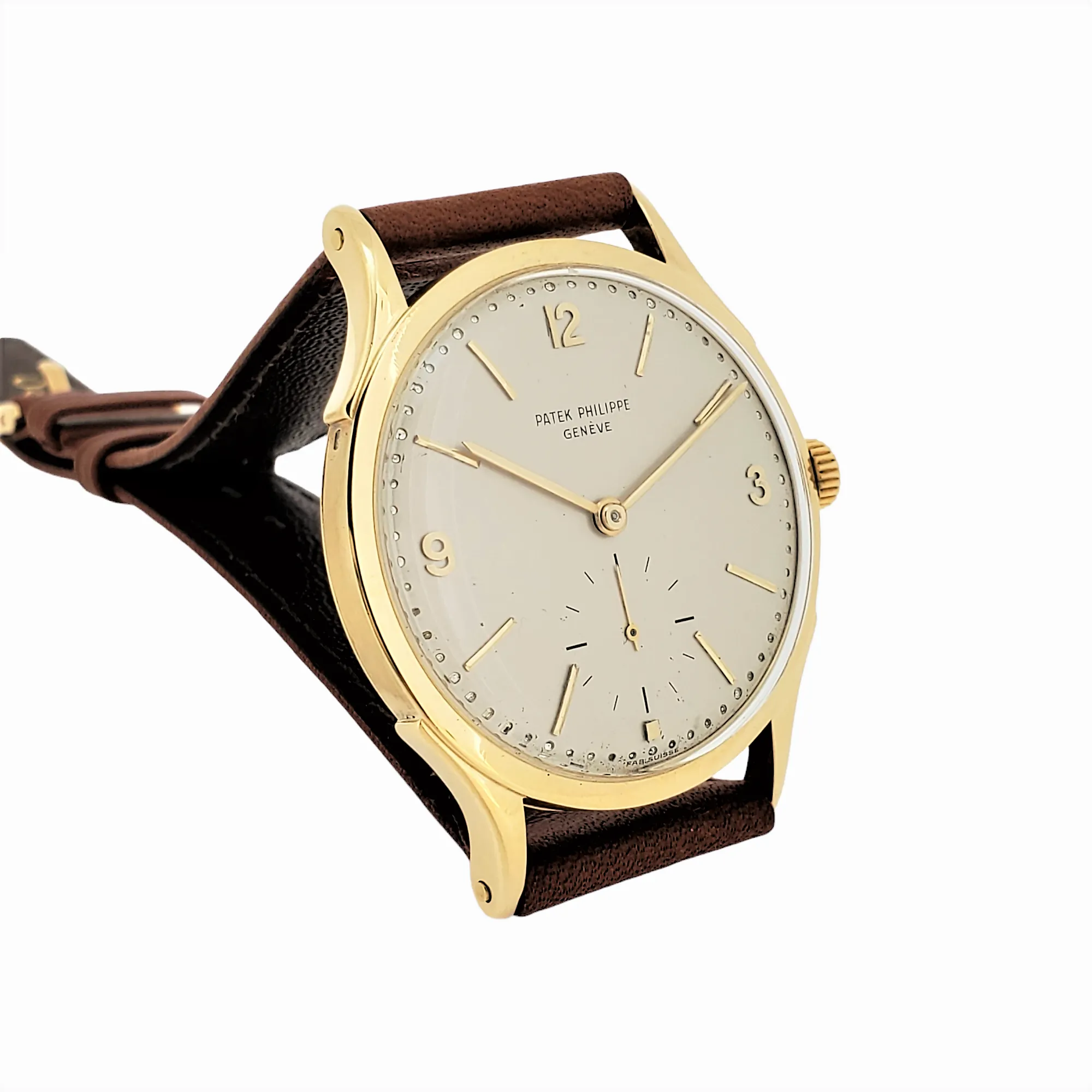 Patek Philippe 1589J Vintage 36mm Calatrava Watch Circa 1948