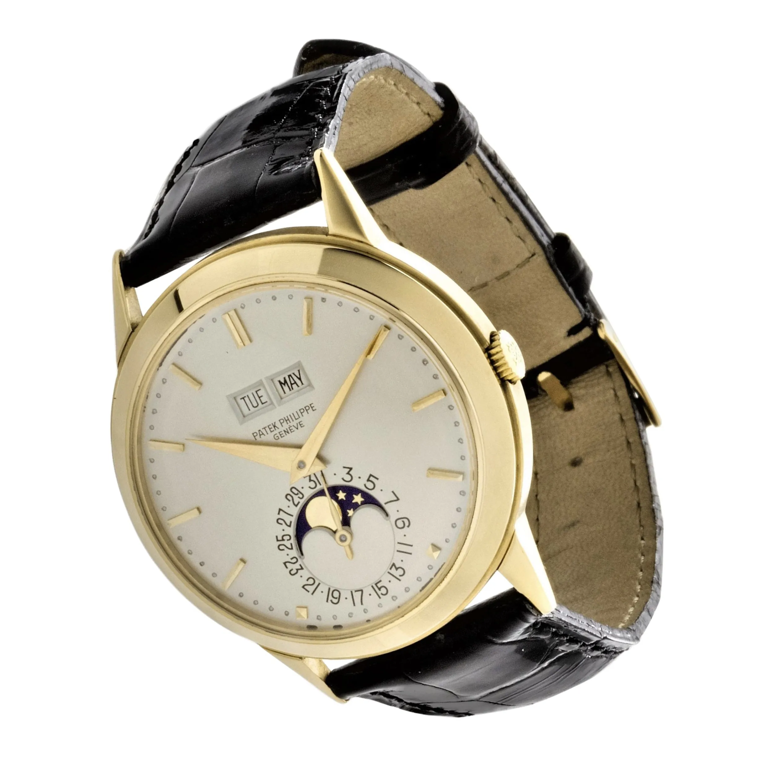 Patek Philippe 3448J Vintage Perpetual Calendar Watch circa 1971