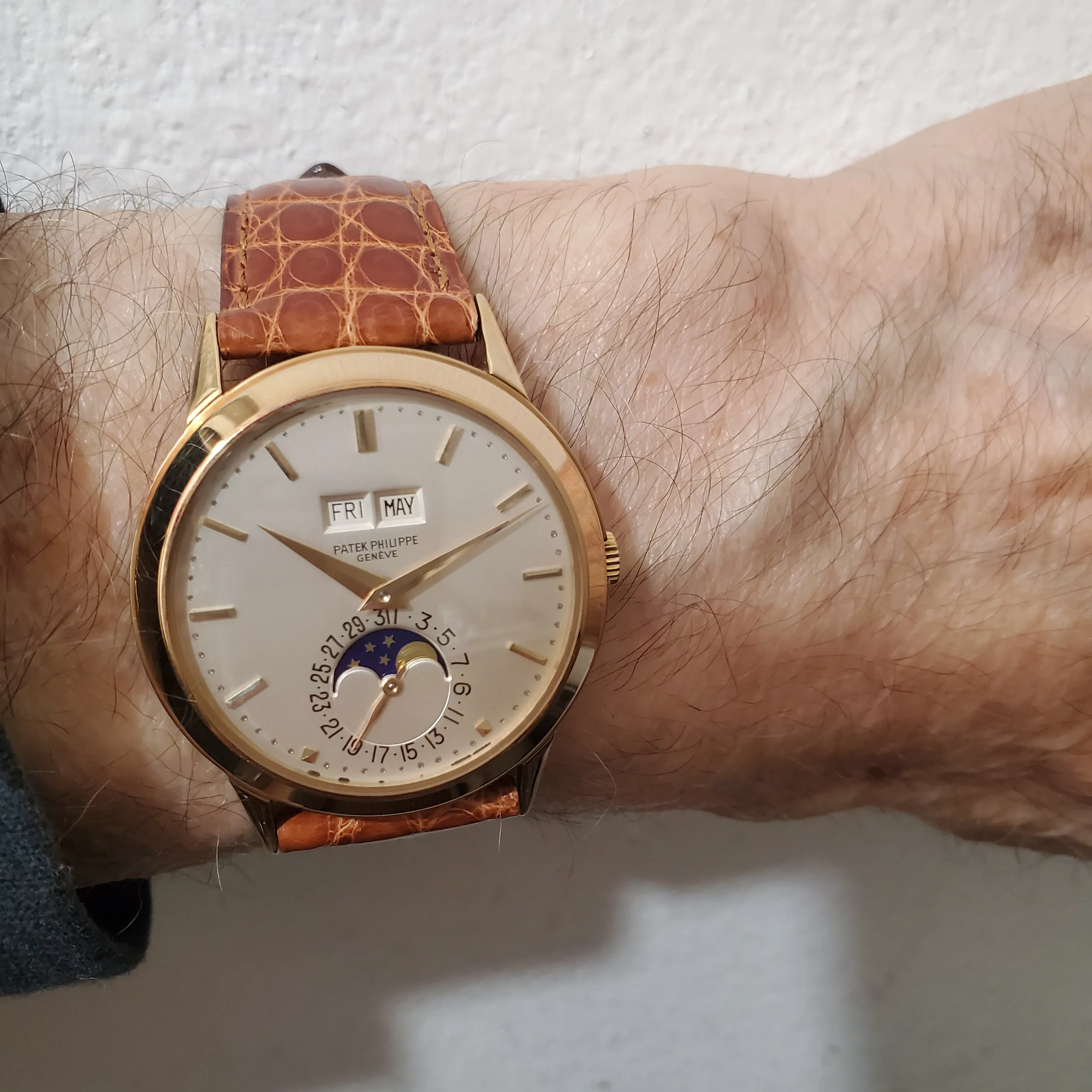 Patek Philippe 3448J Vintage Perpetual Calendar Watch circa 1971