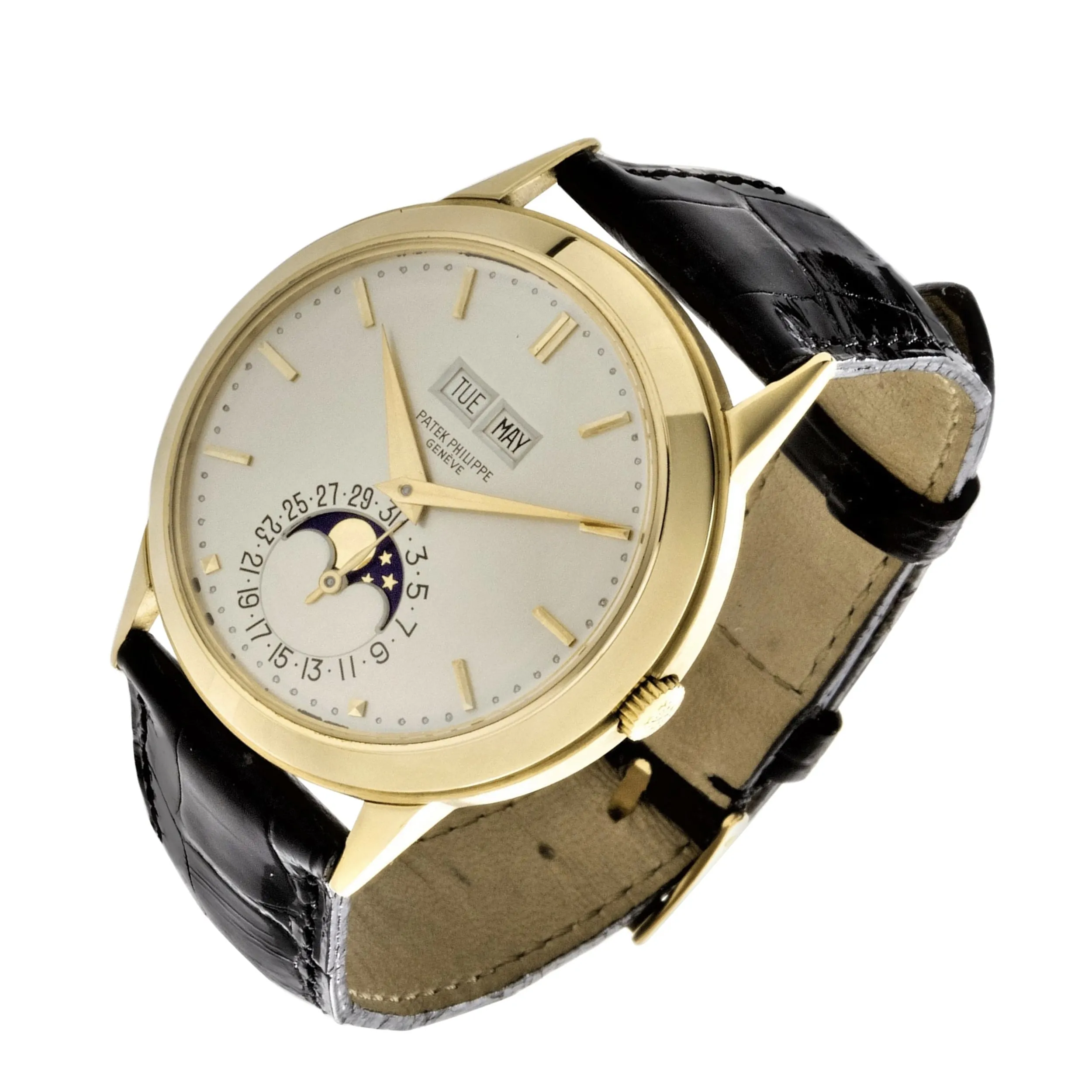 Patek Philippe 3448J Vintage Perpetual Calendar Watch circa 1971