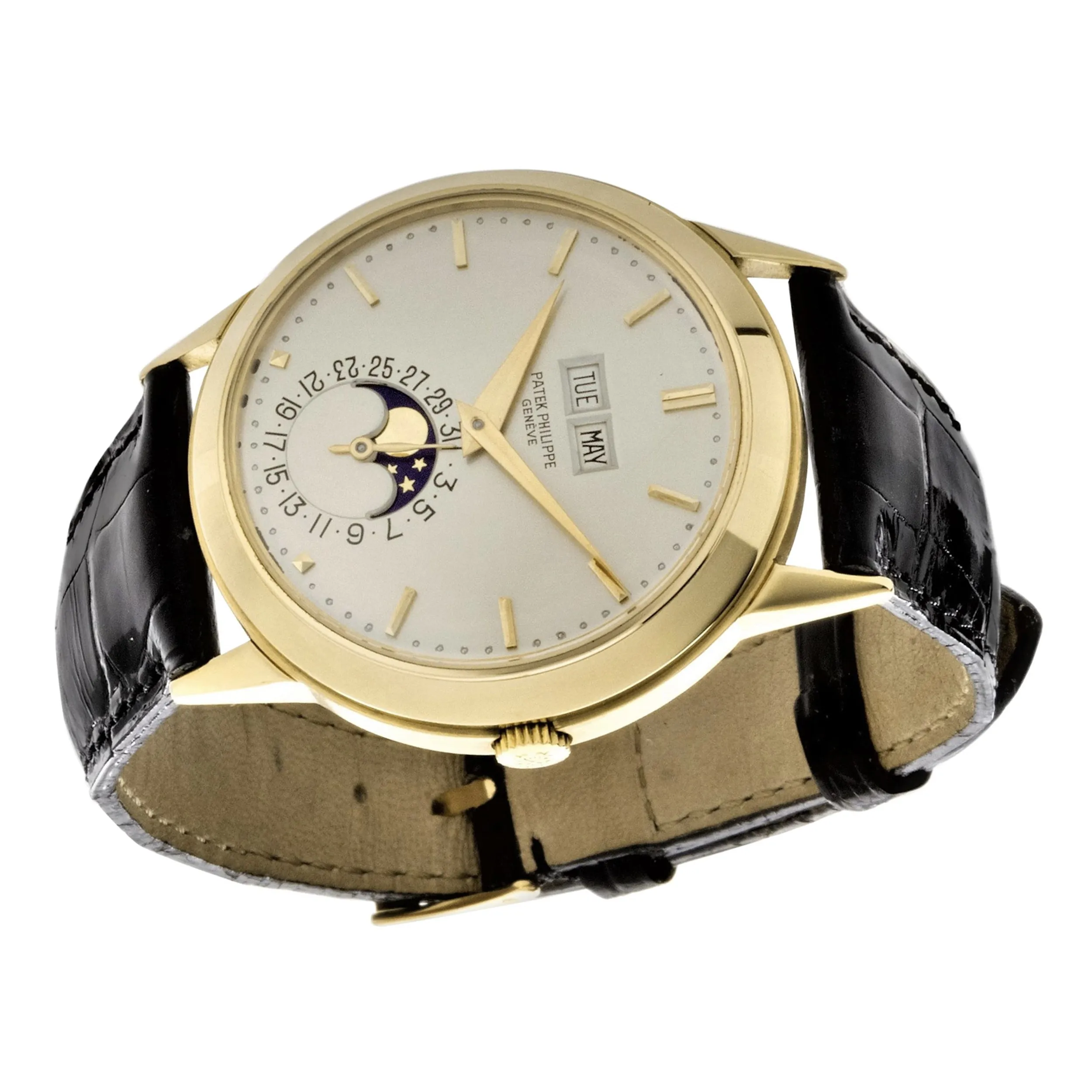Patek Philippe 3448J Vintage Perpetual Calendar Watch circa 1971