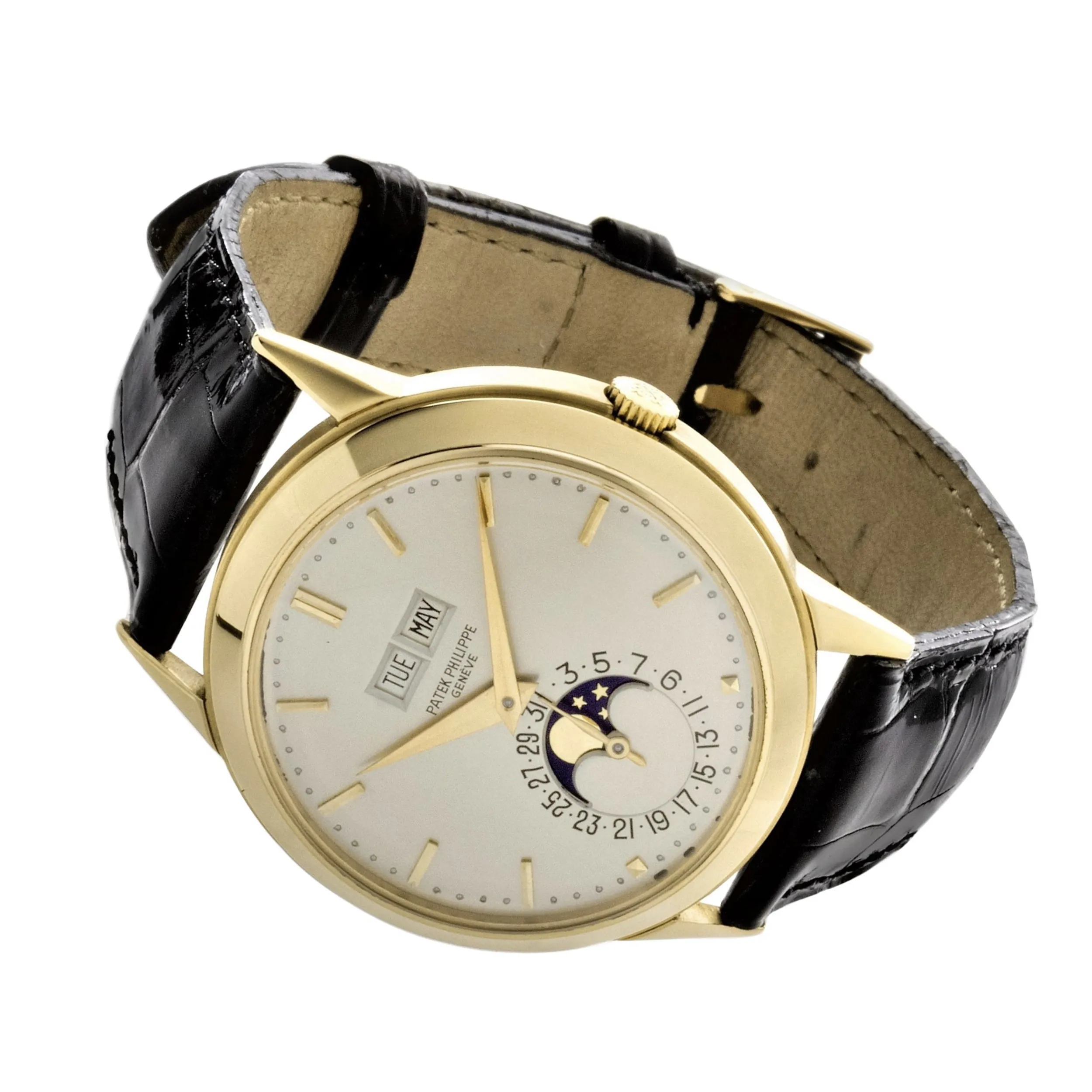 Patek Philippe 3448J Vintage Perpetual Calendar Watch circa 1971