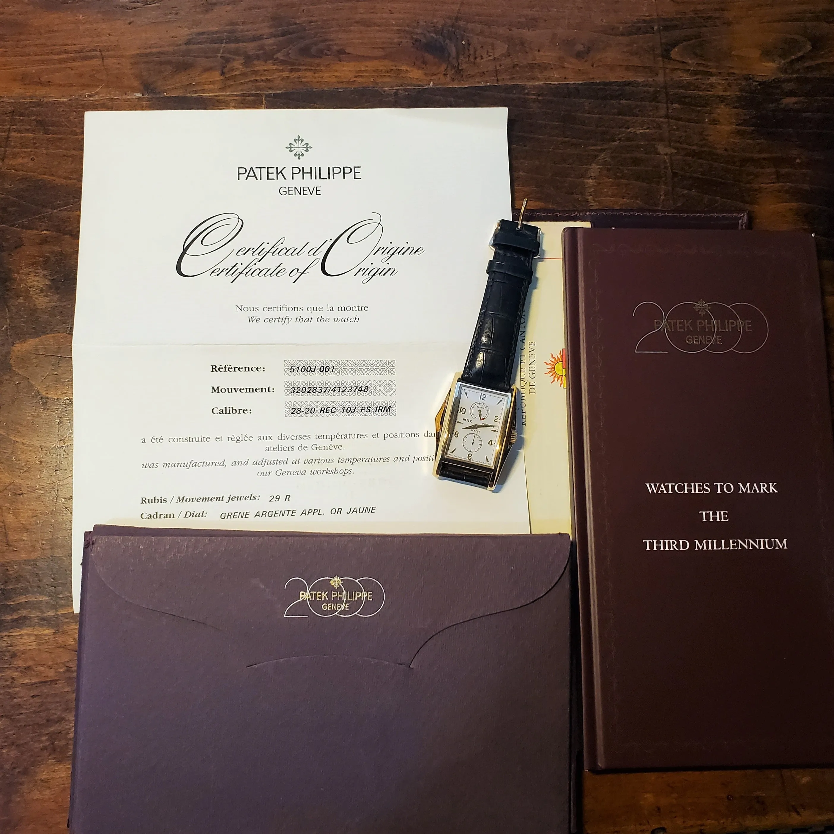 Patek Philippe 5100J Millennium Limited Edition 10-Day Power Reserve  Watch. Full Set