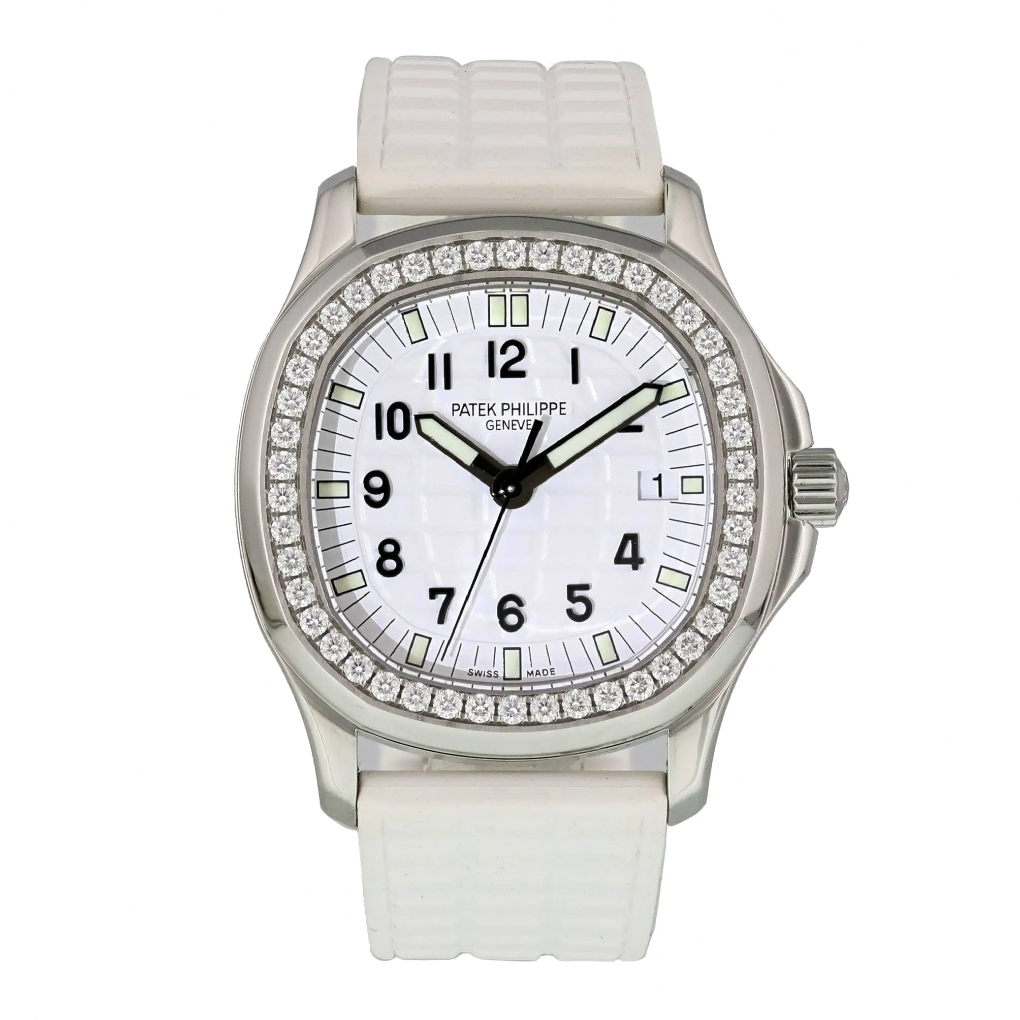 Patek Philippe Aquanaut 5067A White Dial Ladies Watch Box Papers