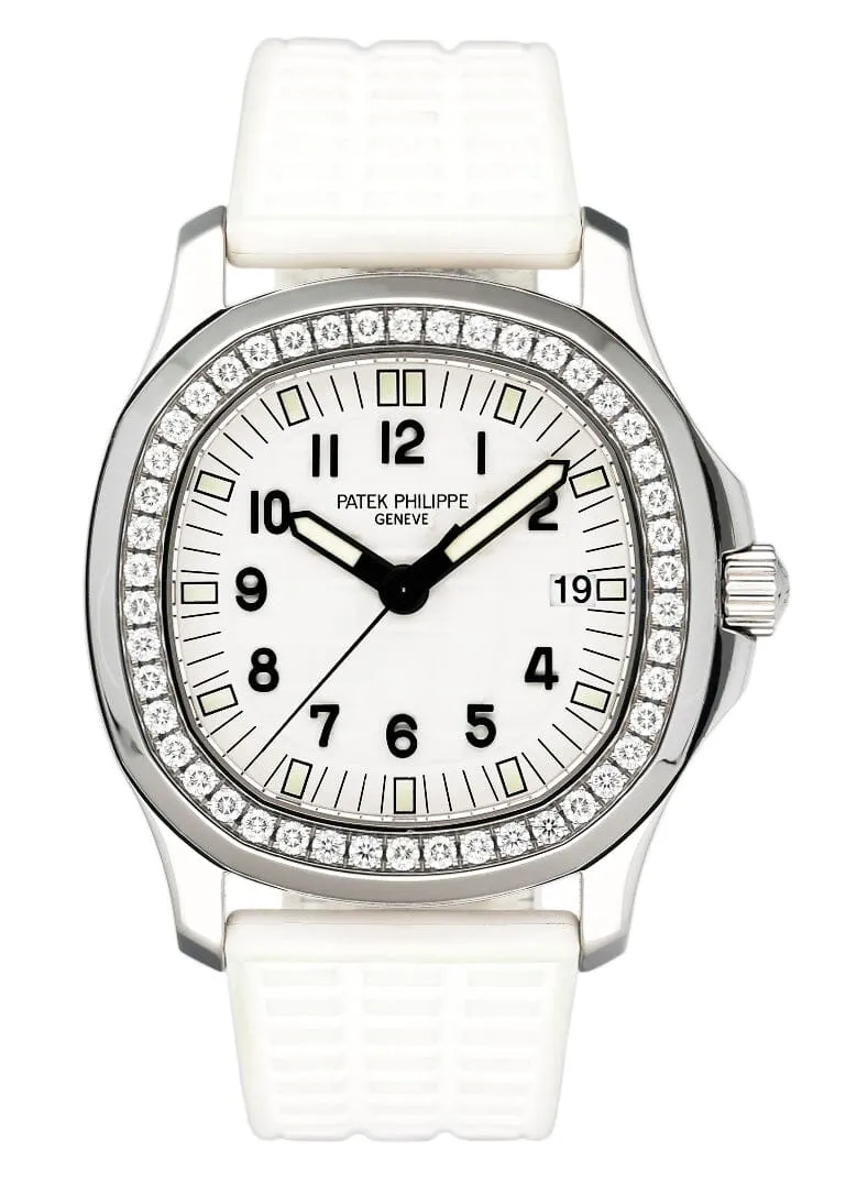Patek Philippe Aquanaut 5067A White Dial Ladies Watch Box Papers