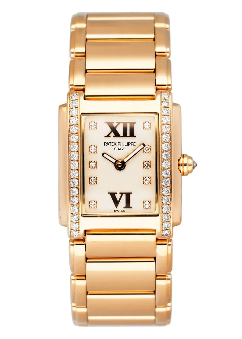 Patek Philippe Twenty-4 4908/11R White Dial Ladies Watch With Archives