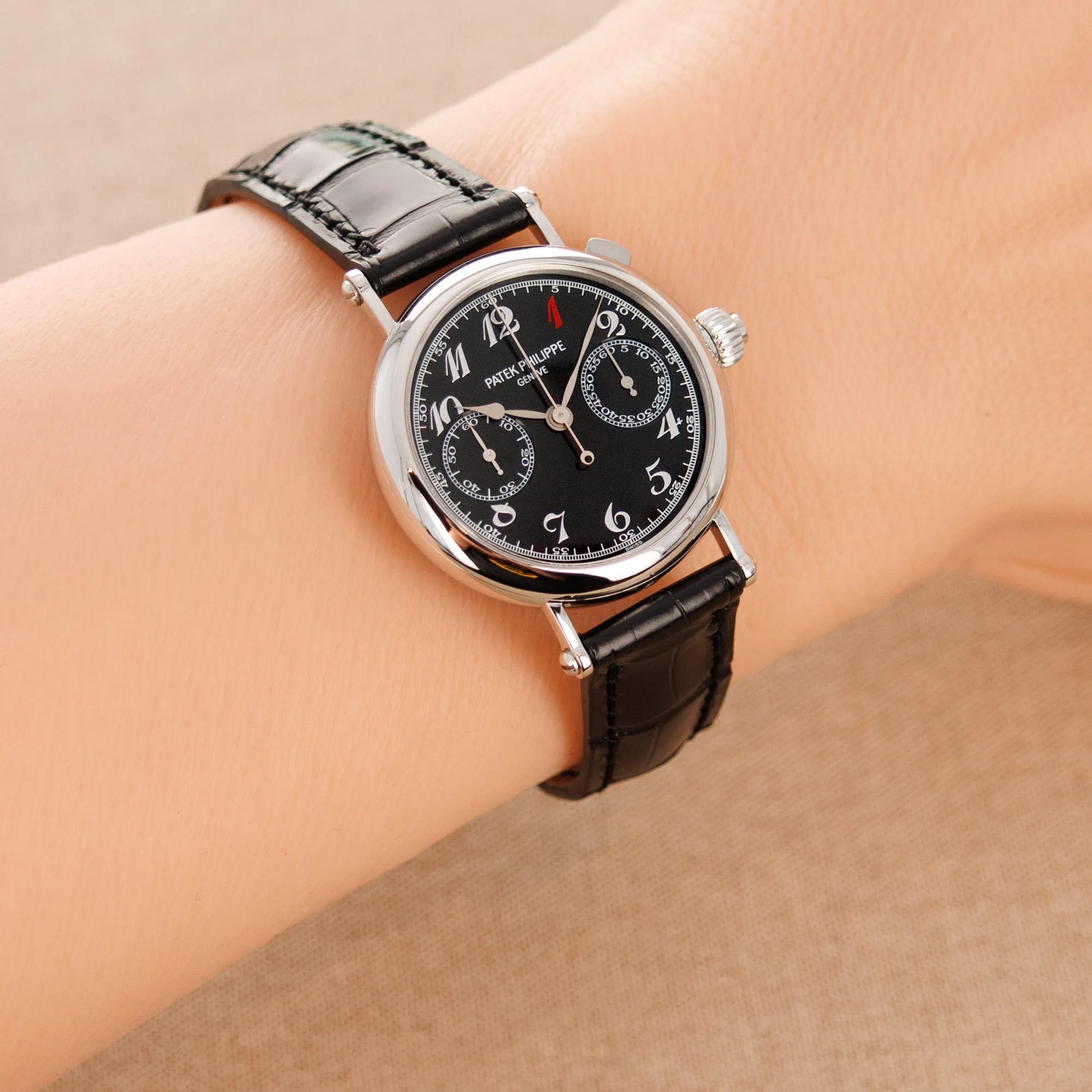 Patek Philippe Unique Platinum Monopusher Split Seconds Chronograph Ref. 5959