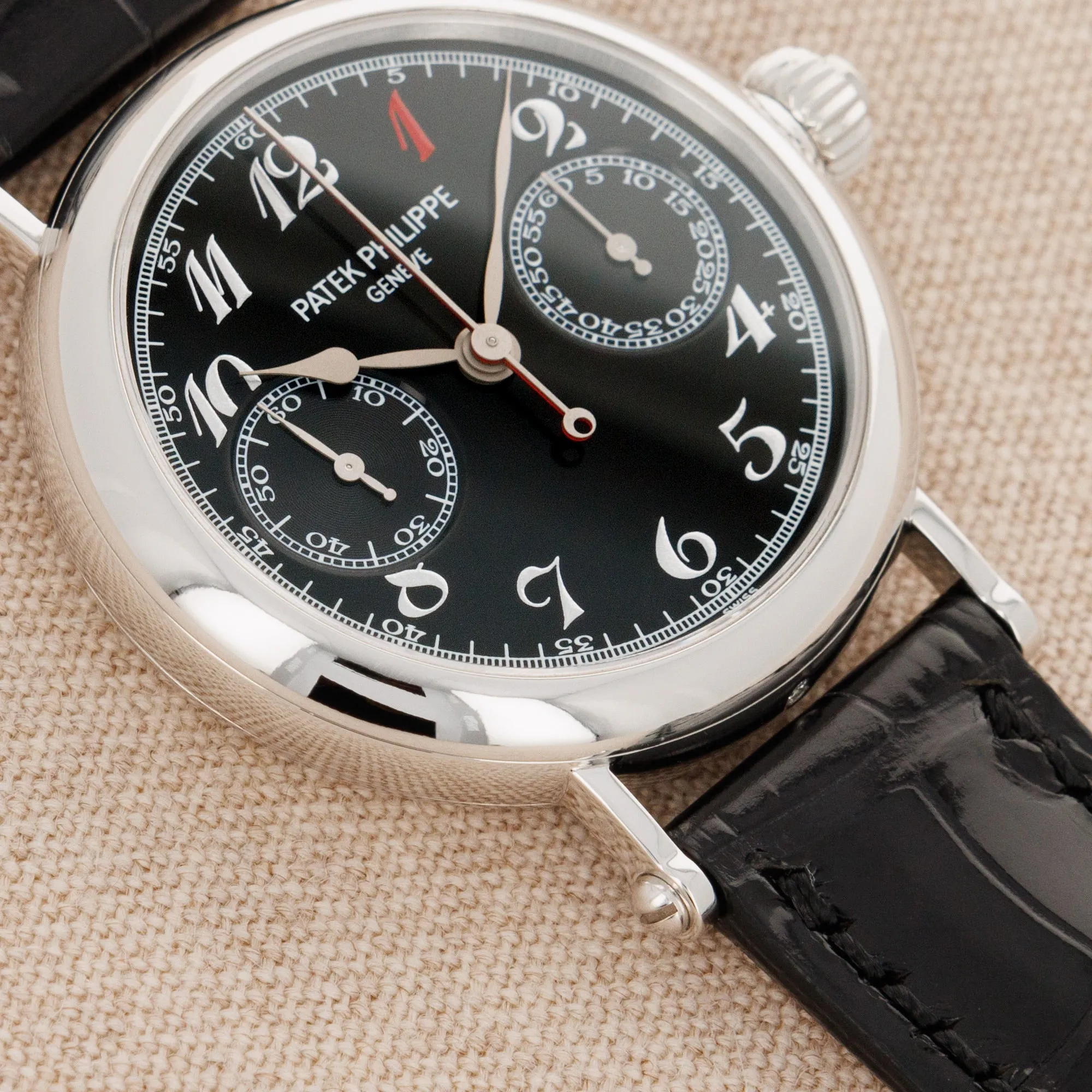 Patek Philippe Unique Platinum Monopusher Split Seconds Chronograph Ref. 5959