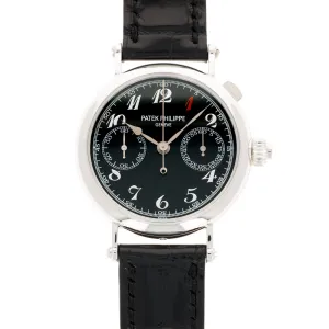 Patek Philippe Unique Platinum Monopusher Split Seconds Chronograph Ref. 5959