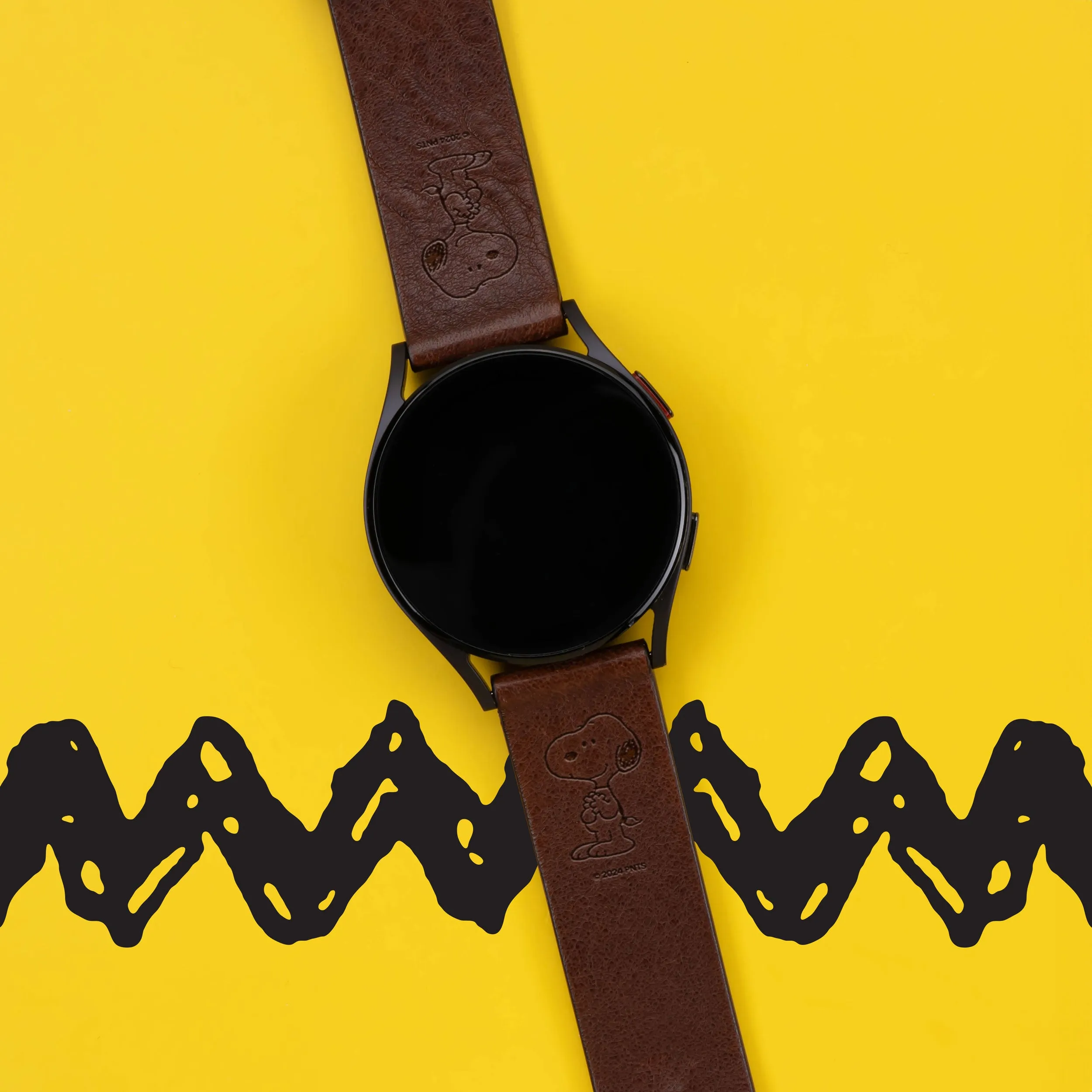 Peanuts 75th Anniversary Premium Leather Samsung Galaxy Watch Band