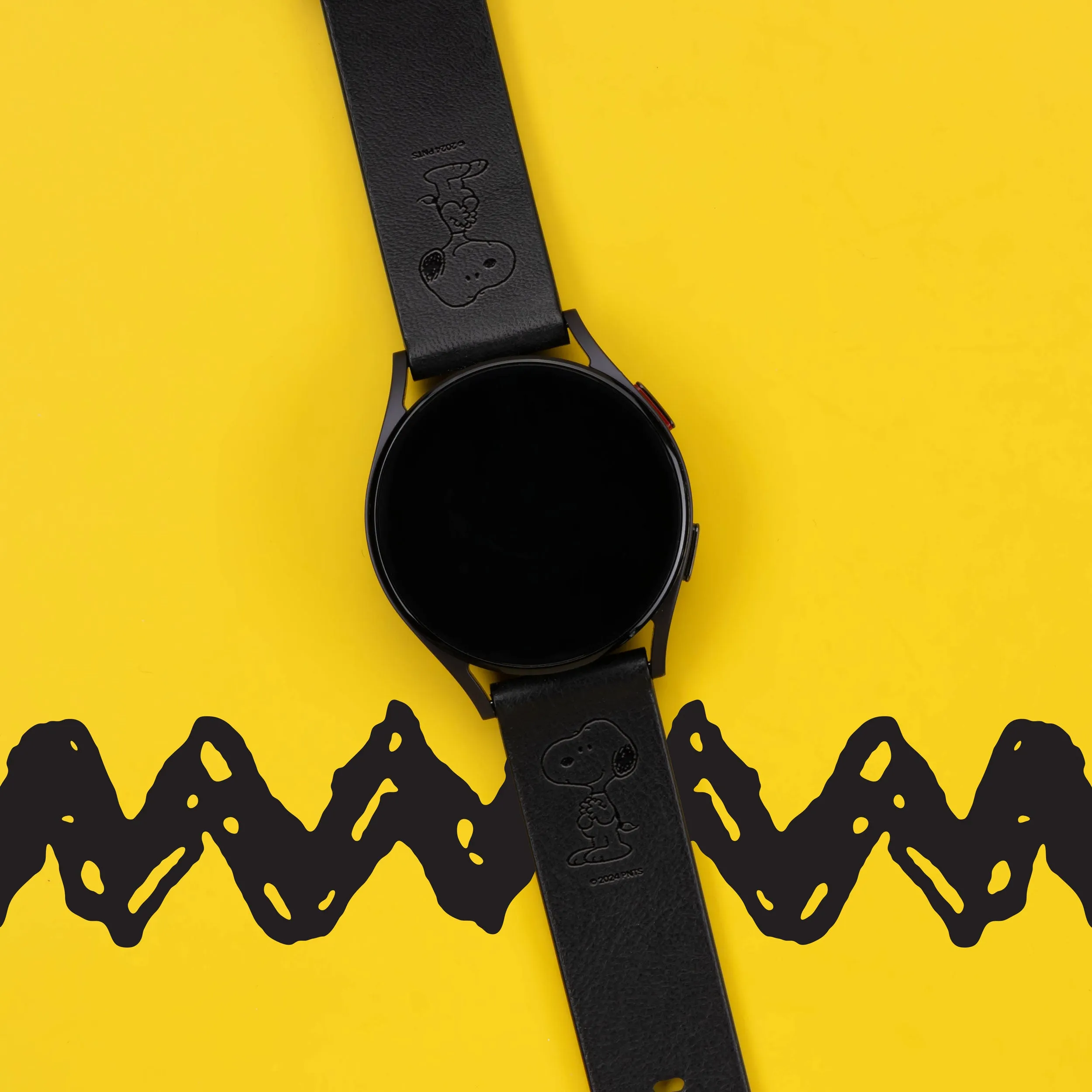 Peanuts 75th Anniversary Premium Leather Samsung Galaxy Watch Band