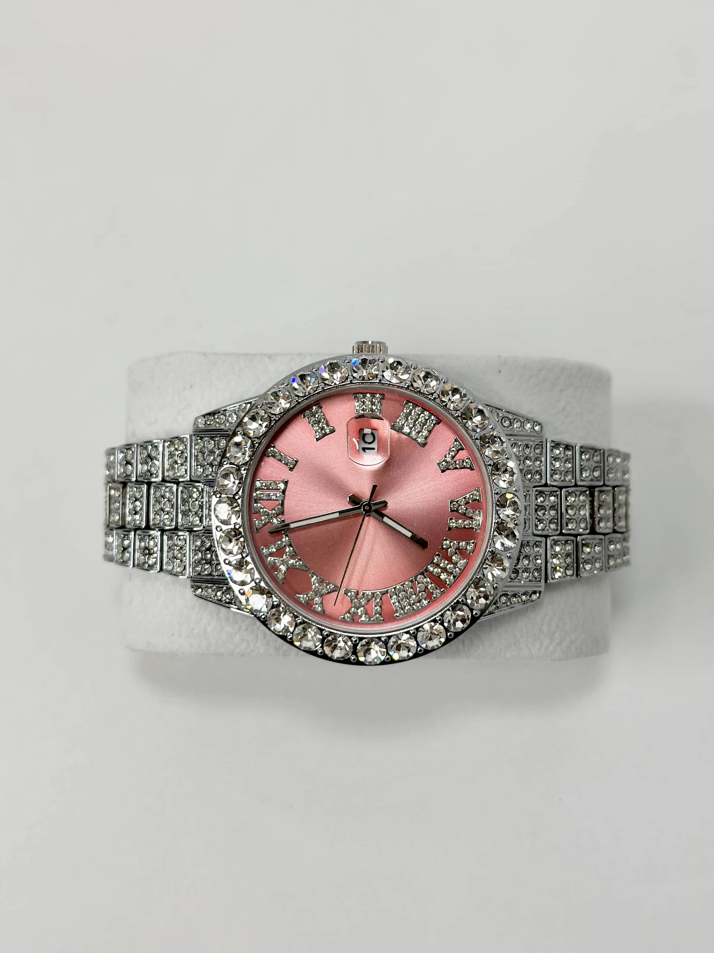 PERSIAN PINK | SILVER BAND WATCH