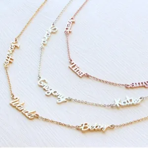 Personalized 3 Name Necklace