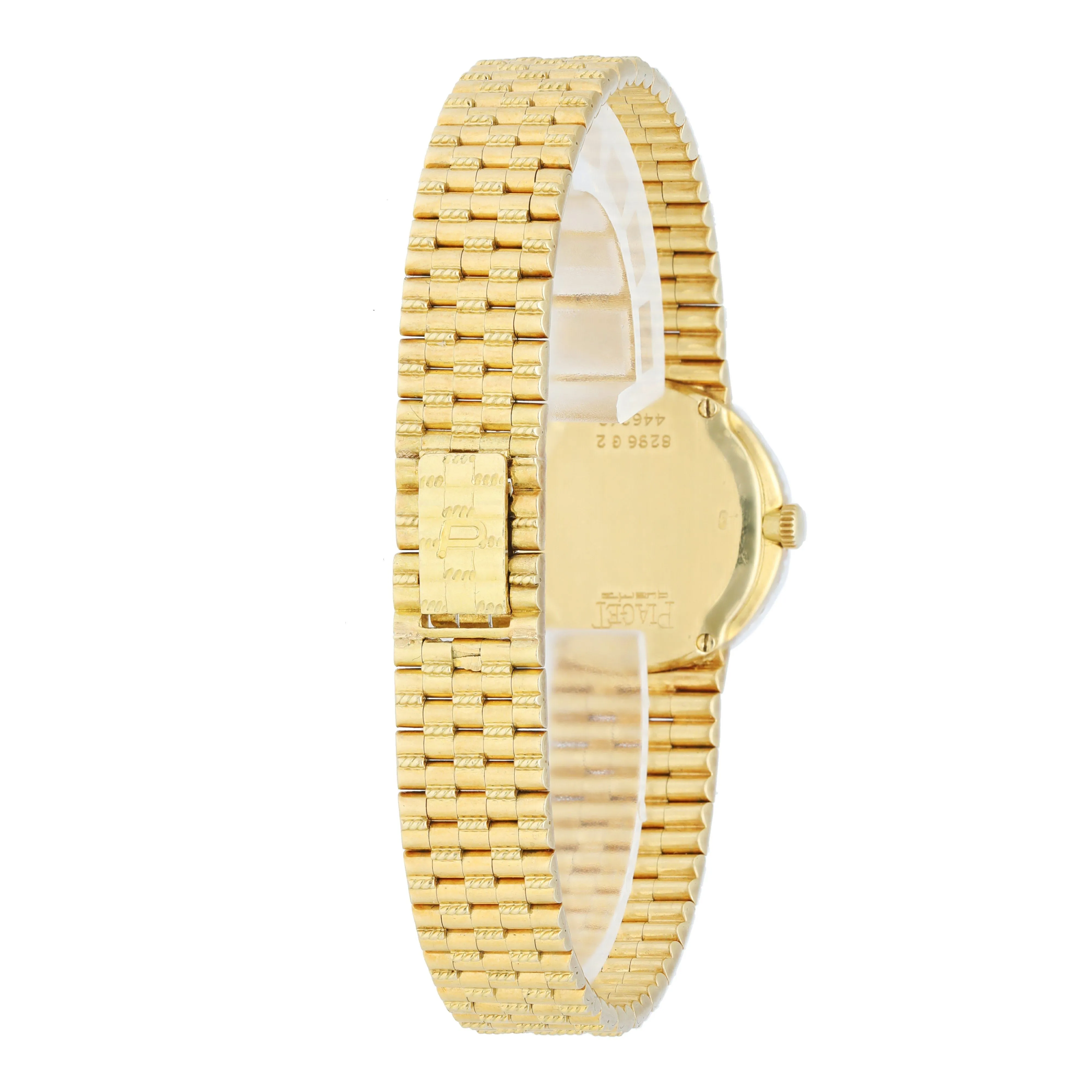 Piaget 8296 G 2 Yellow Gold Diamond Bezel Ladies Watch