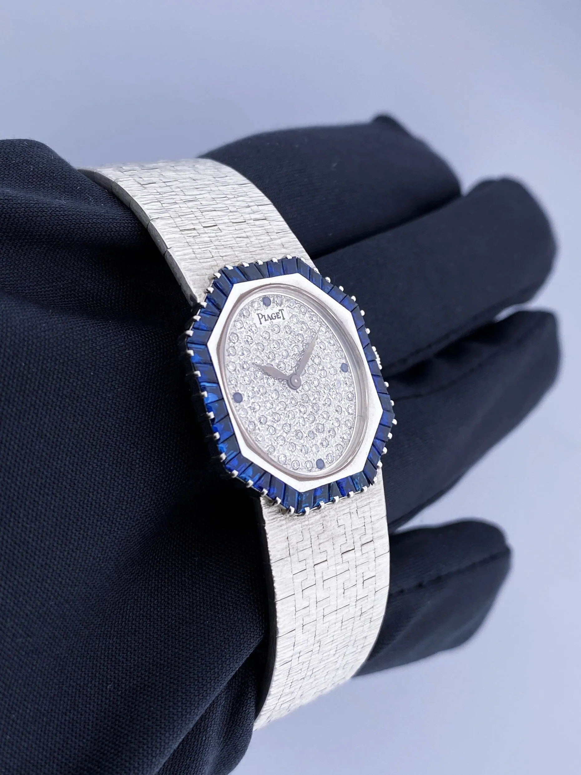 Piaget 93414A6 Pave Dial 18K White Gold Ladies Watch