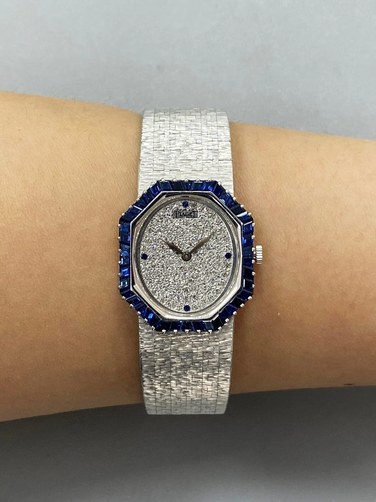 Piaget 93414A6 Pave Dial 18K White Gold Ladies Watch