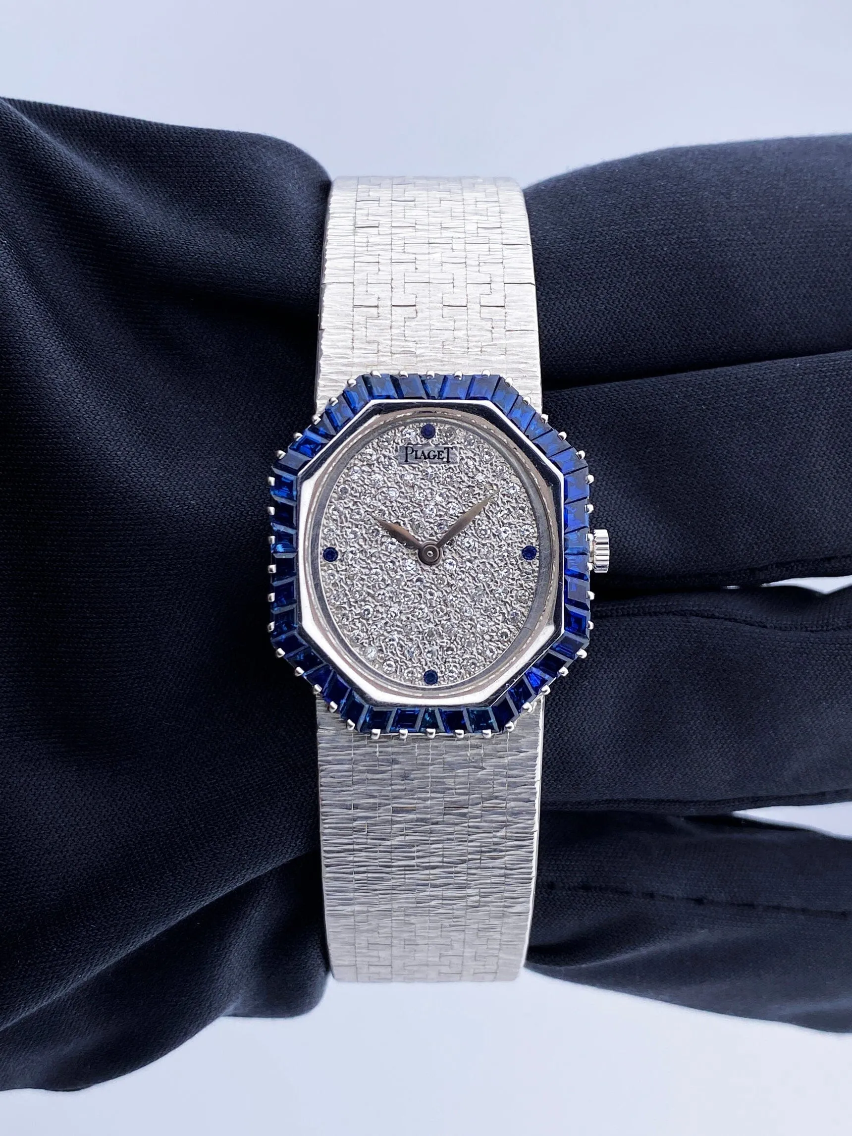 Piaget 93414A6 Pave Dial 18K White Gold Ladies Watch