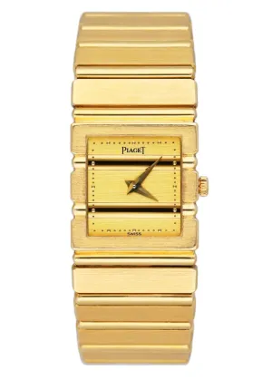Piaget Polo Square 8131 C701 18K Yellow Gold Ladies Watch