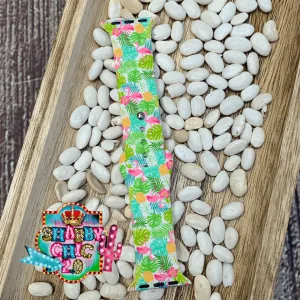 Pineapples Flamingos Hibiscus Print Watchbands