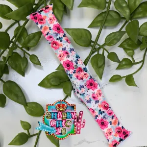 Pink Floral Print Watchbands