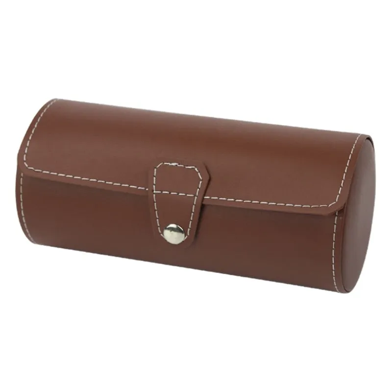 Portable Travel Leather Watch Storage Box