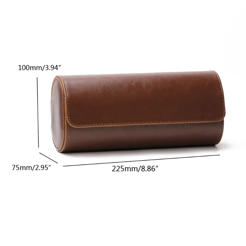 Portable Travel Leather Watch Storage Box