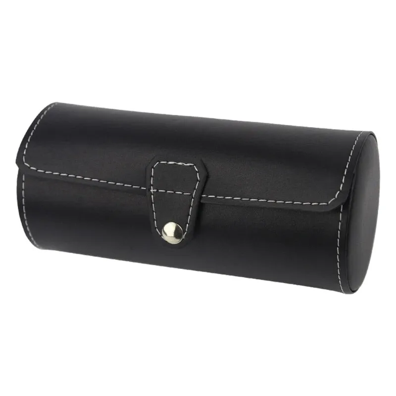 Portable Travel Leather Watch Storage Box