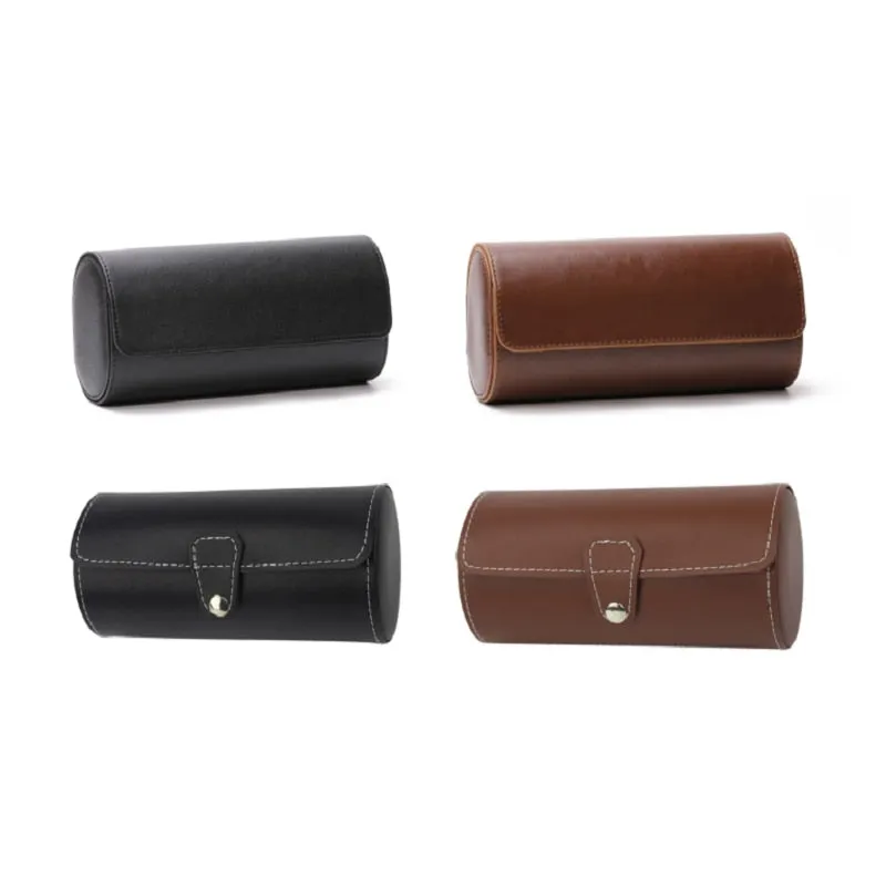 Portable Travel Leather Watch Storage Box