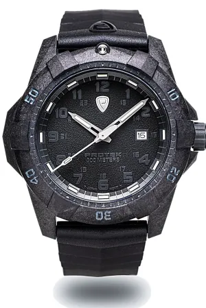 Protek 1000 Series, Blackout Style Military Dive Watch, Tritium Illumination, Model 1001