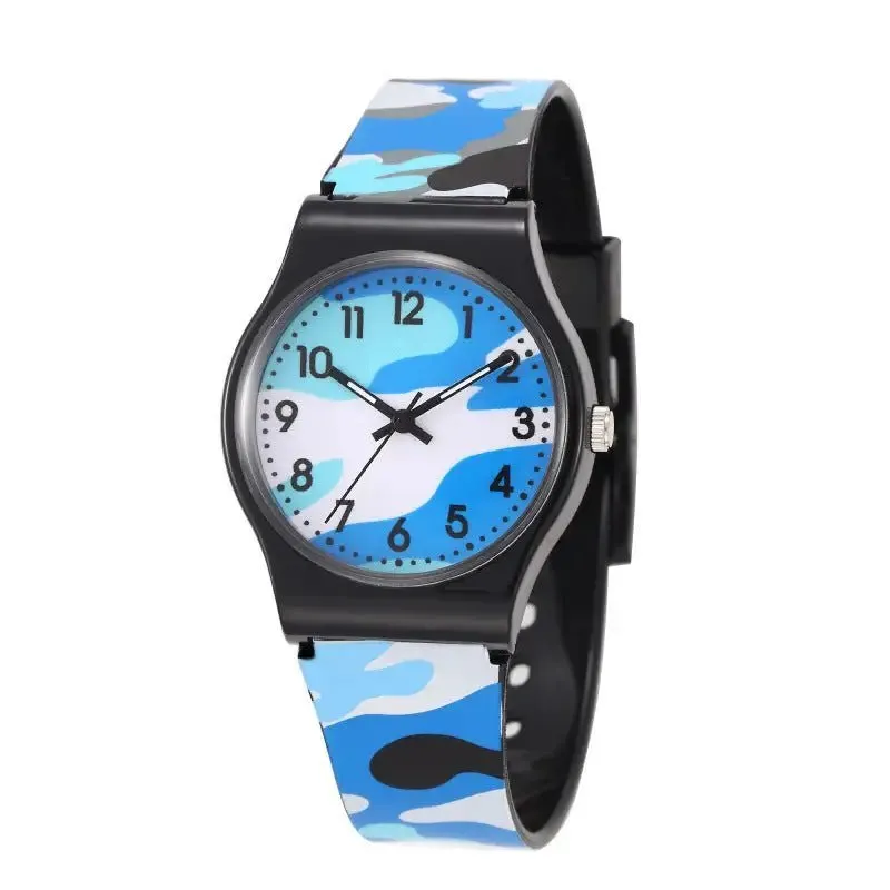 Quartz Plastic Watches: Cartoon-Inspired Design, 10m Waterproof, 8mm Thin, 34mm Dial