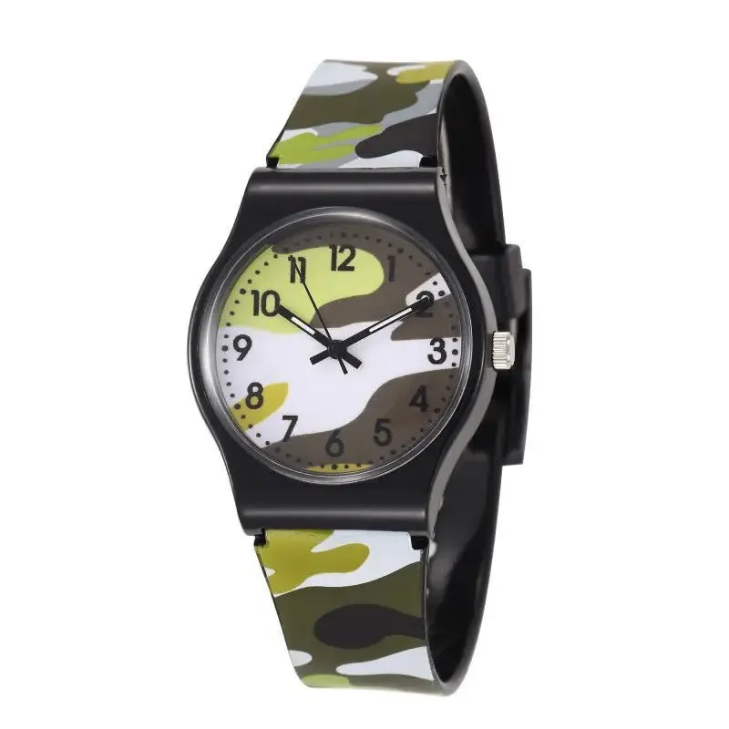 Quartz Plastic Watches: Cartoon-Inspired Design, 10m Waterproof, 8mm Thin, 34mm Dial