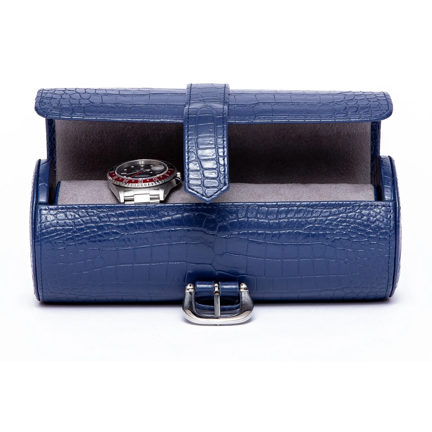 Rapport - Brompton Triple Watch Roll in Blue Croco | D166