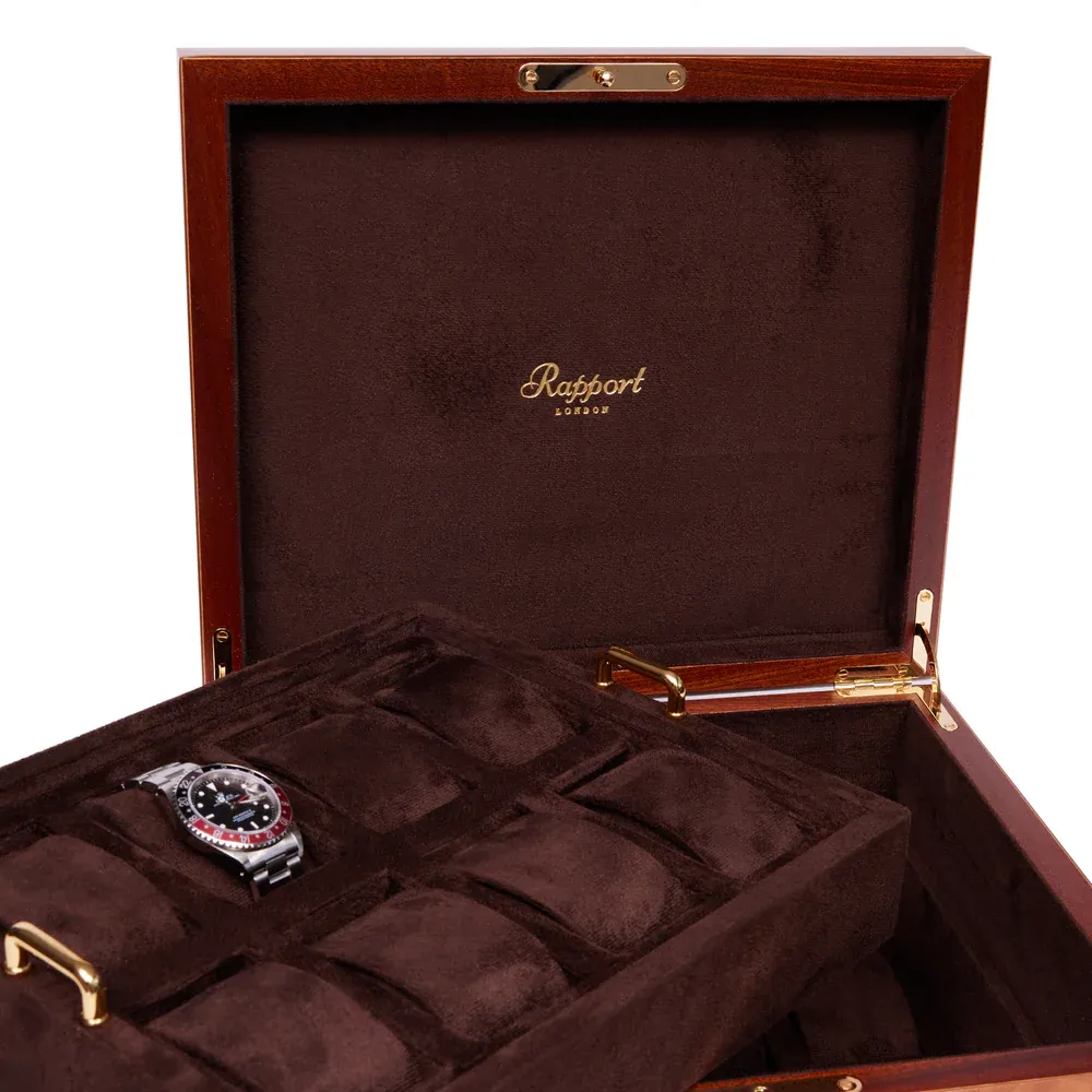 Rapport - Heritage 16 Watch Box in Walnut Burr | L281