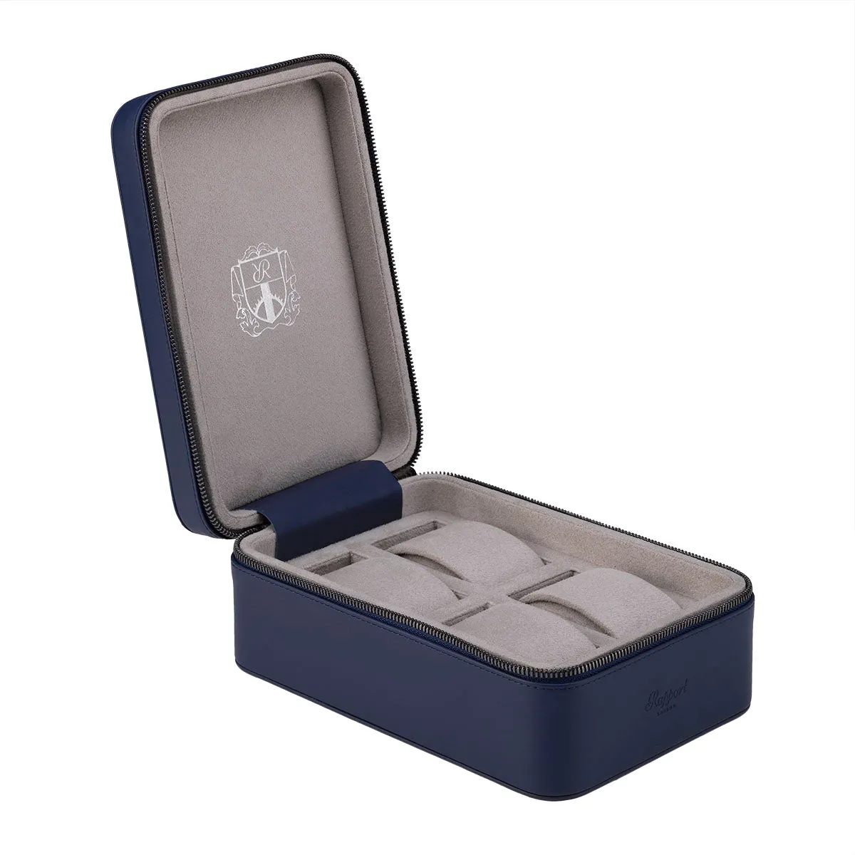 Rapport - Hyde Park Quad Watch Case in Navy Leather | D273