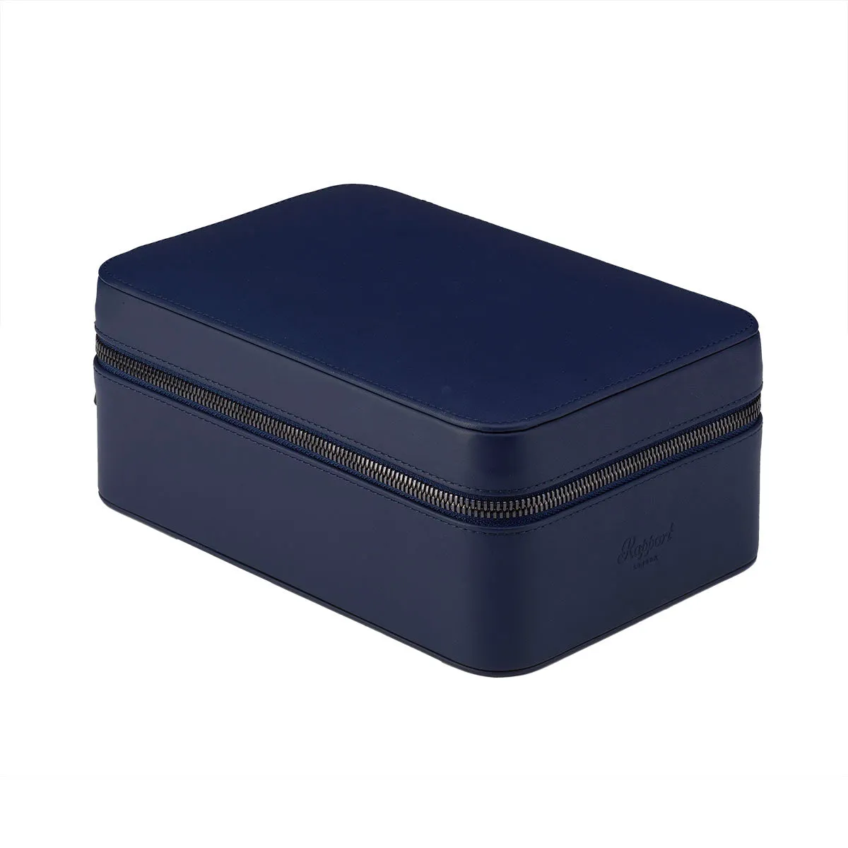 Rapport - Hyde Park Quad Watch Case in Navy Leather | D273