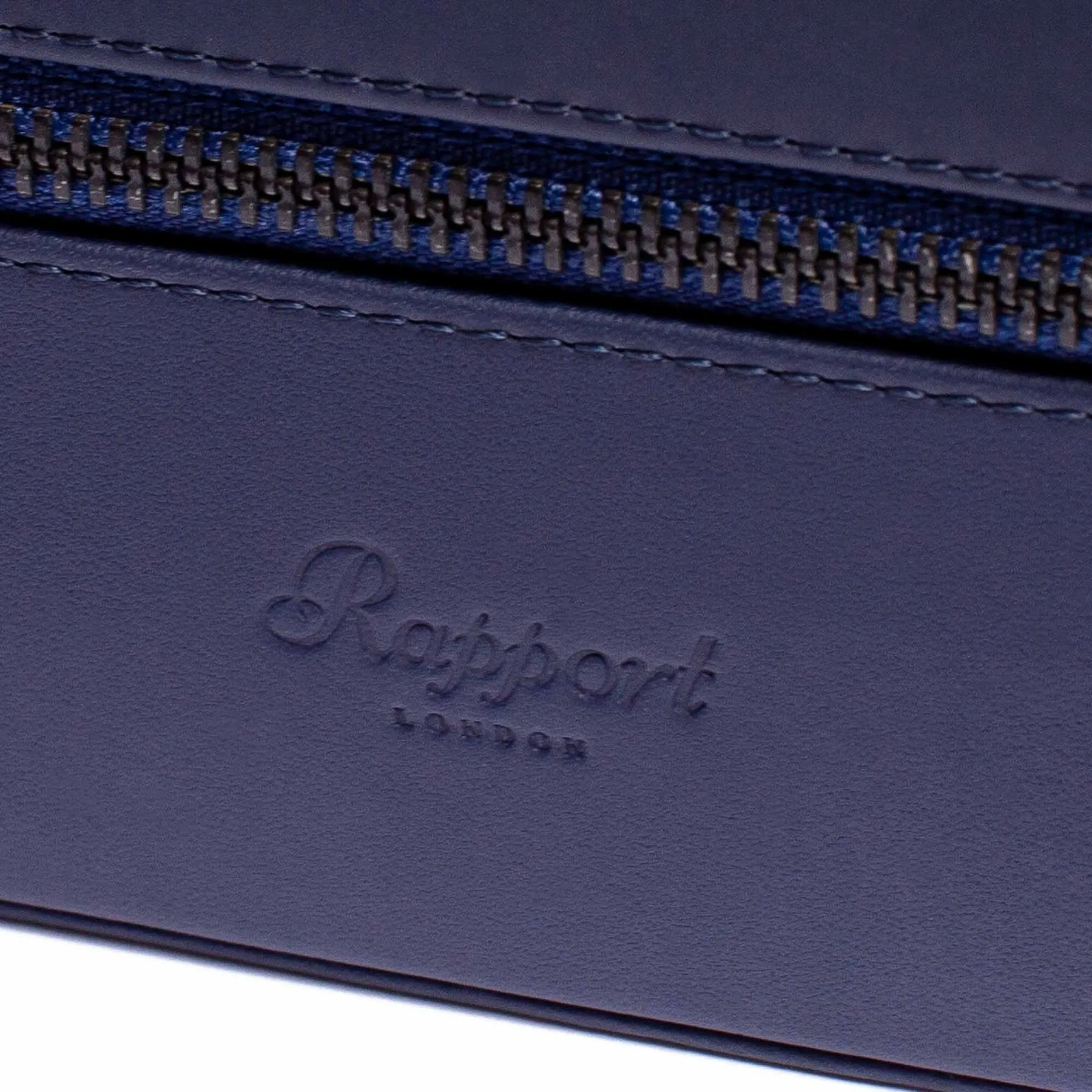 Rapport - Hyde Park Quad Watch Case in Navy Leather | D273