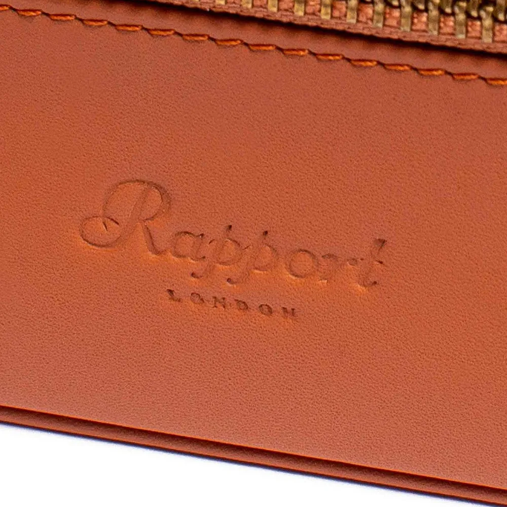 Rapport - Hyde Park Quad Watch Case in Tan Leather | D272
