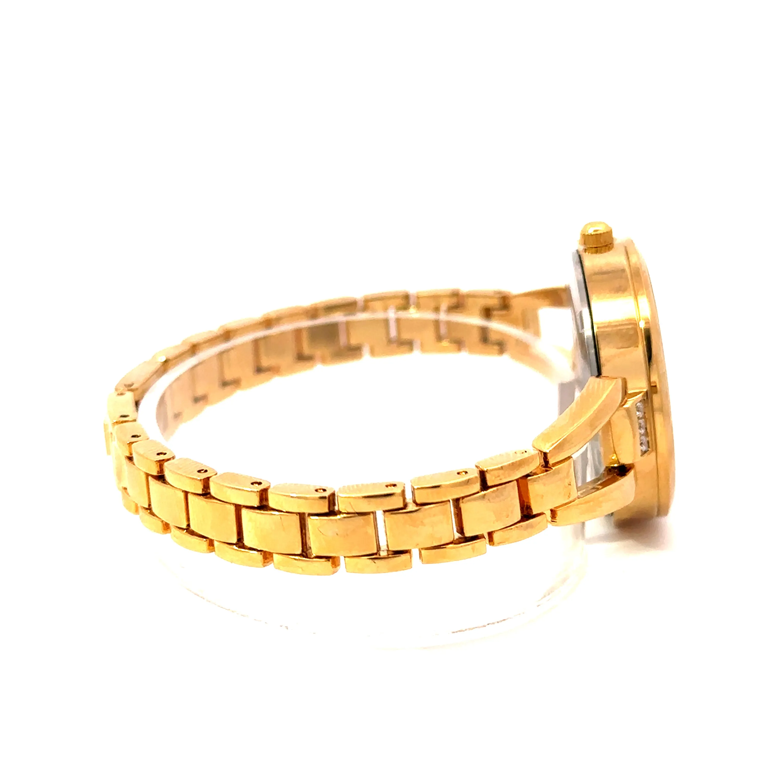 RHYZIAN ALLOY GOLD STAINLESS ICED OUT MENS WATCH I 551892