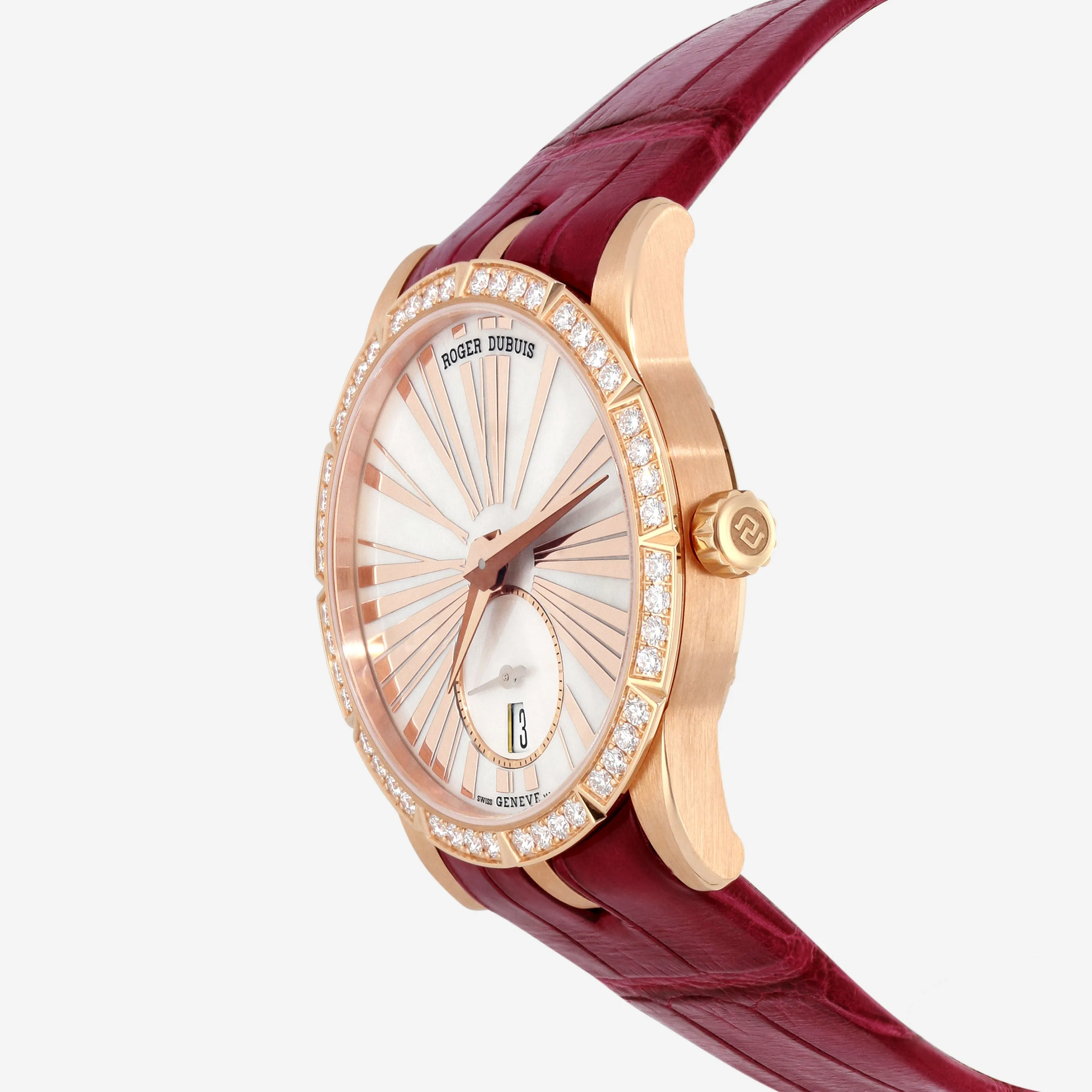 Roger Dubuis Excalibur 36 18K Rose Gold Diamond Automatic Ladies Watch DBEX0588