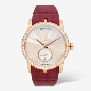 Roger Dubuis Excalibur 36 18K Rose Gold Diamond Automatic Ladies Watch DBEX0588