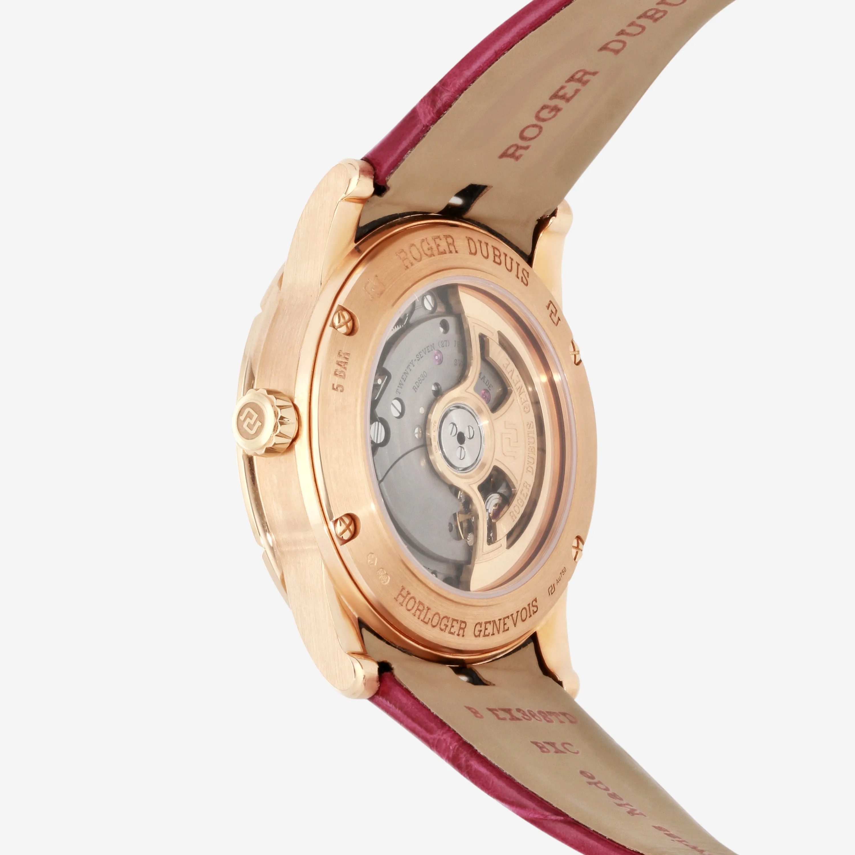 Roger Dubuis Excalibur 36 18K Rose Gold Diamond Automatic Ladies Watch DBEX0588