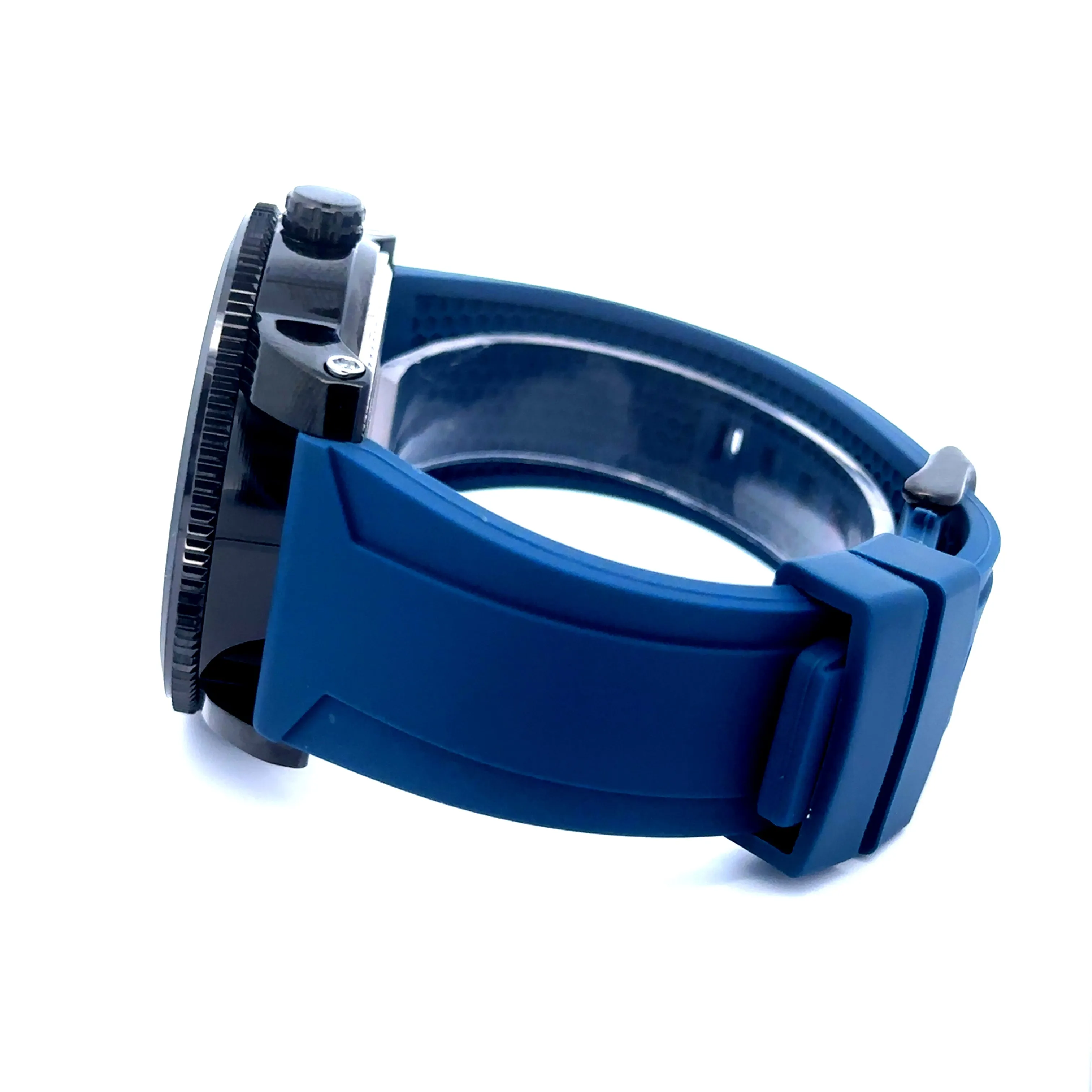 ROKI METAL BLUE BACK CURREN ICED OUT MENS WATCH I 541726