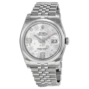 Rolex Datejust 36 Silver Dial Stainless Steel Jubilee Bracelet Automatic Men's Watch 116200SFAJ