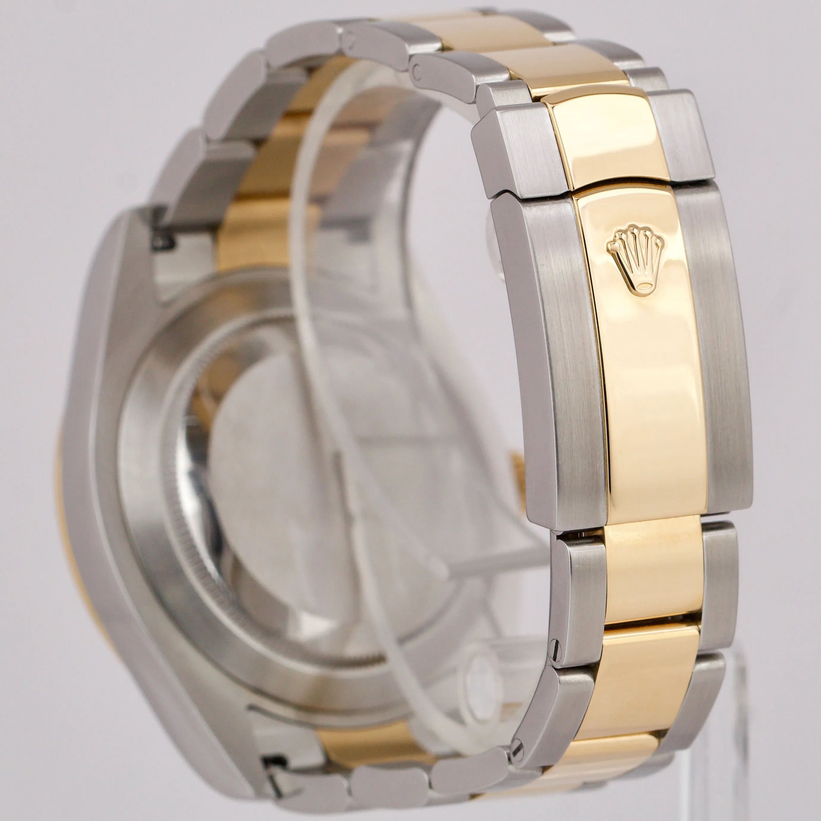 Rolex Datejust II 2 BLACK ROMAN 18K Two-Tone Yellow Gold Steel 41mm Watch 116333