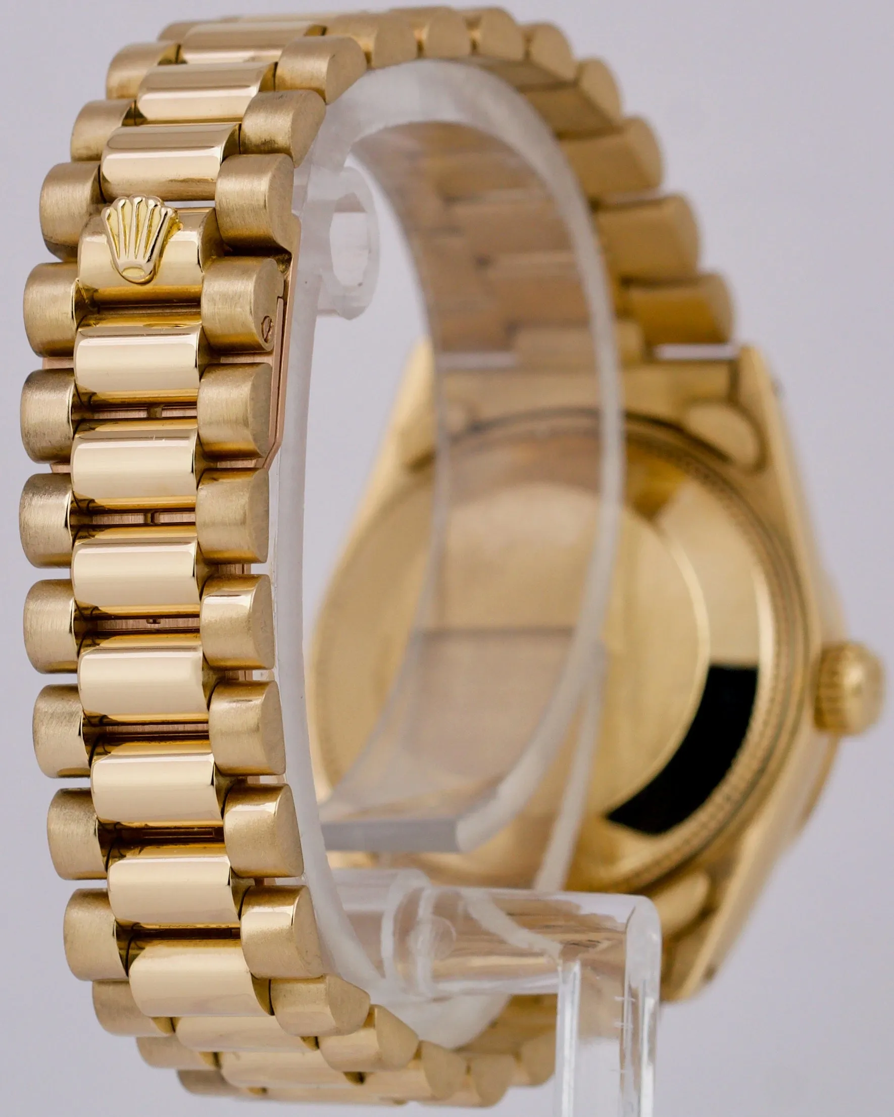 Rolex DateJust President 31mm MOTHER OF PEARL DIAMOND 18K Gold Fluted 68278