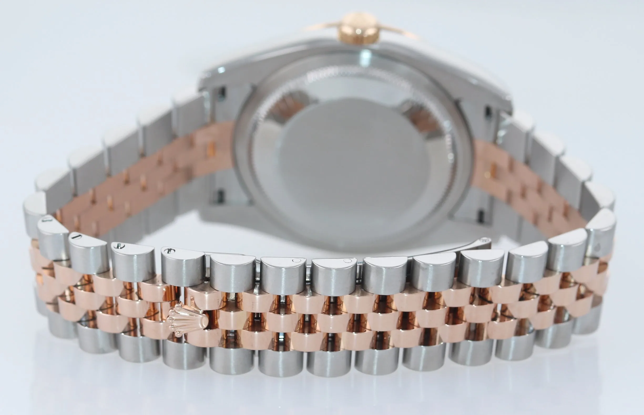 Rolex DateJust Turn-O-Graph 116261 Rose Gold Two Tone Silver 36mm Jubilee Watch