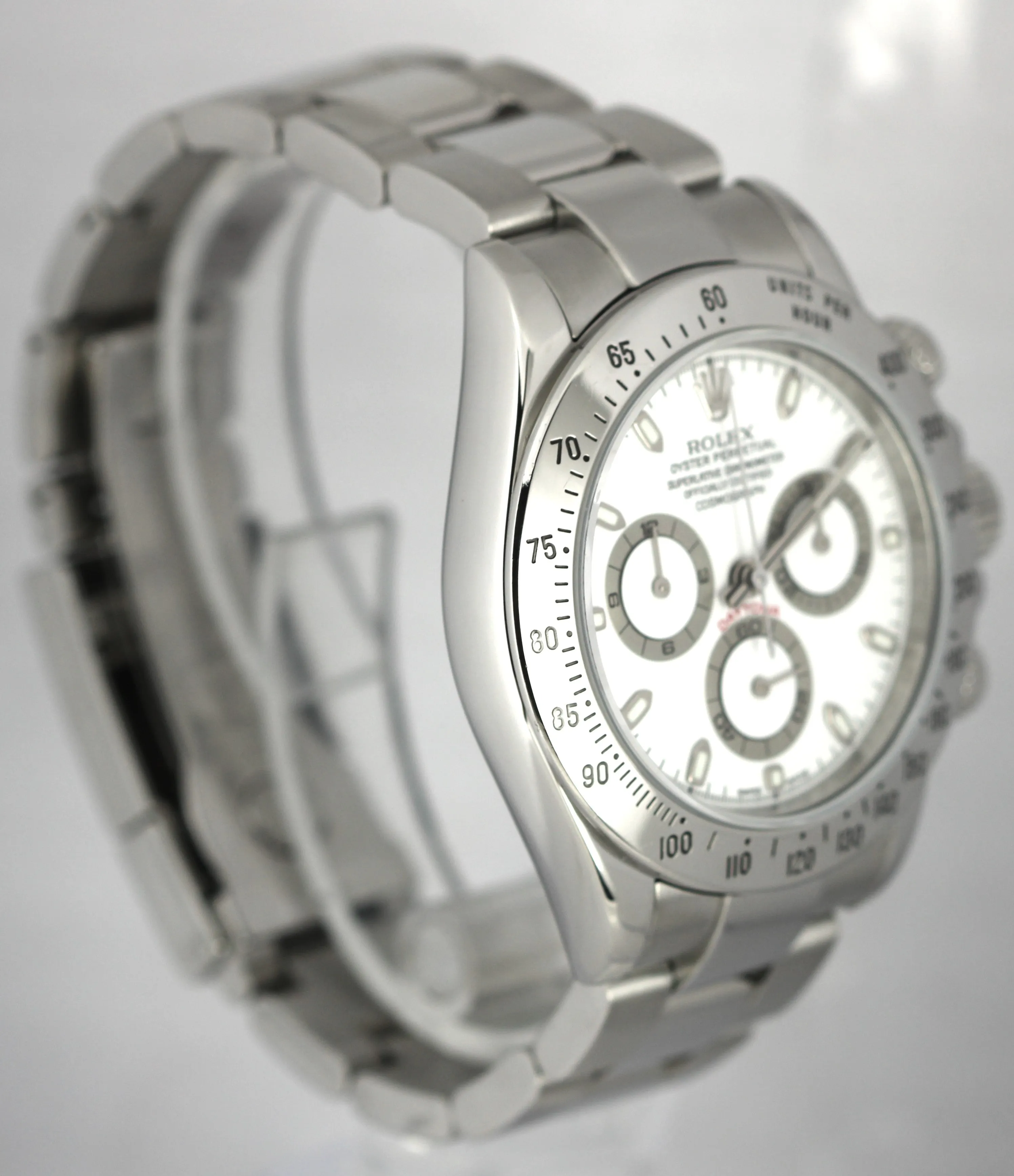 Rolex Daytona Cosmograph Stainless Steel White 40mm Oyster 116520 Watch