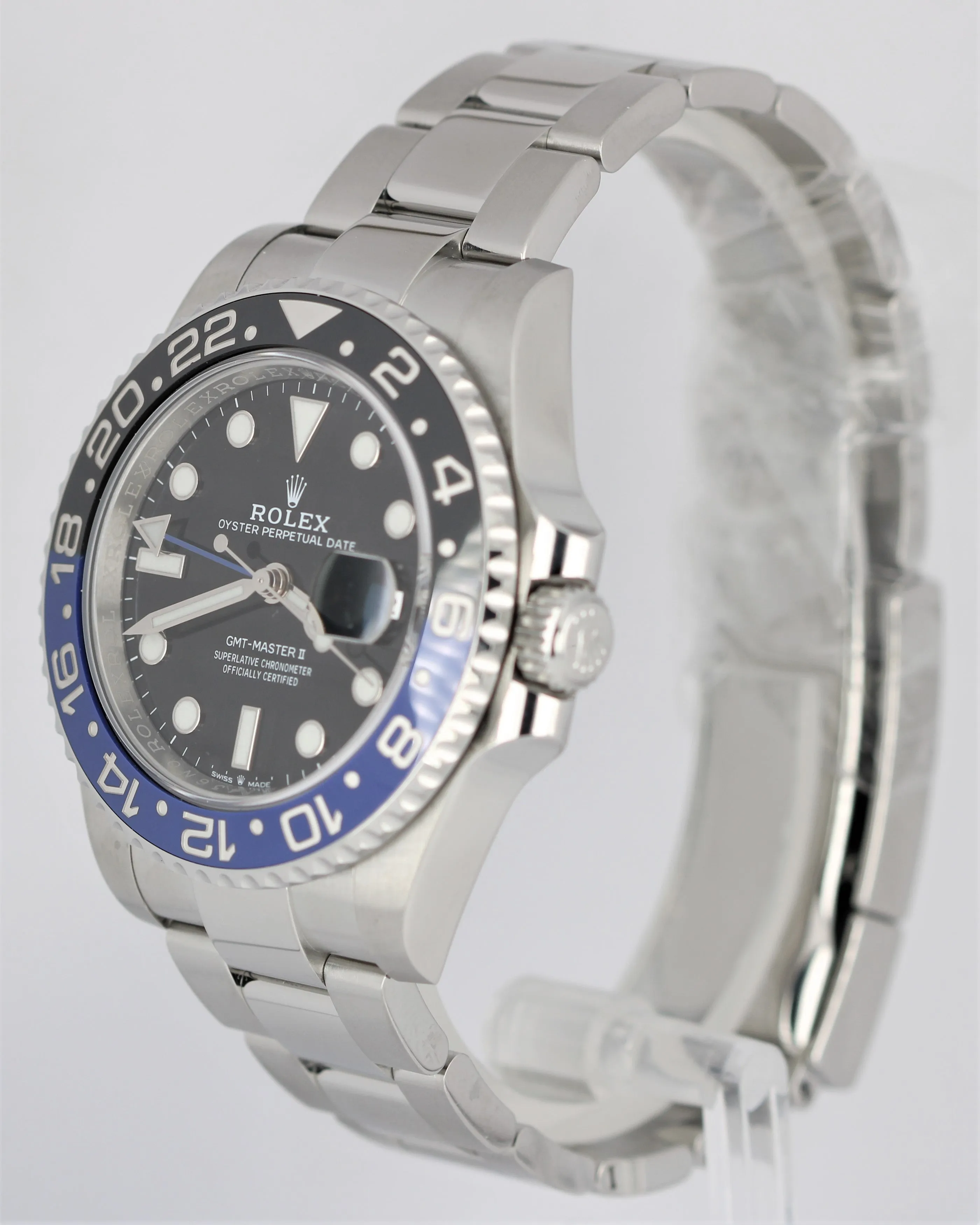Rolex GMT-Master II Ceramic BATMAN OYSTER BRACELET Black 40mm 126710 BLNR Watch