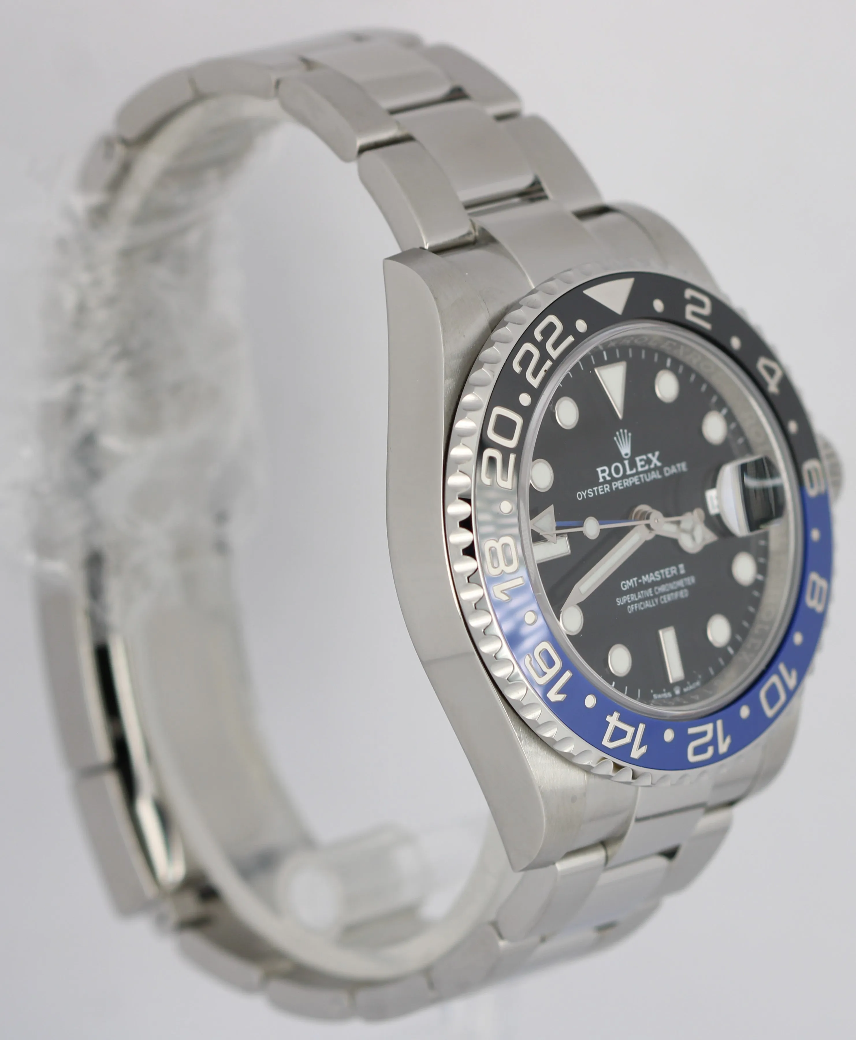 Rolex GMT-Master II Ceramic BATMAN OYSTER BRACELET Black 40mm 126710 BLNR Watch